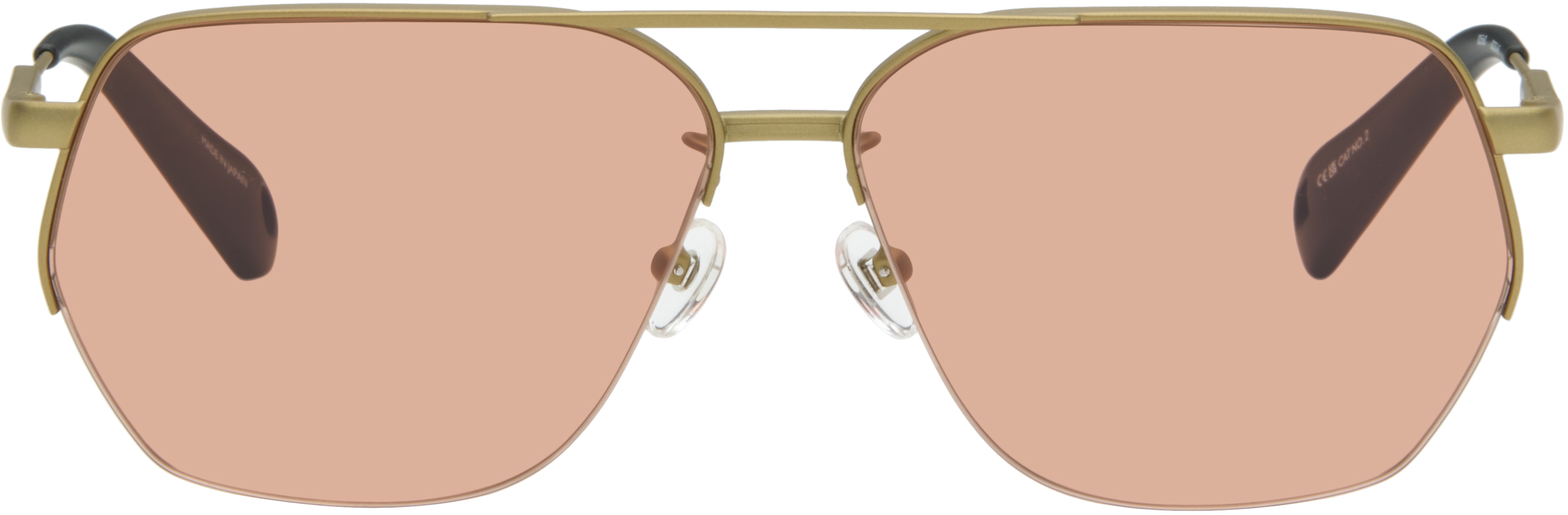 Gold La Croisière 'The Aviador' Sunglasses