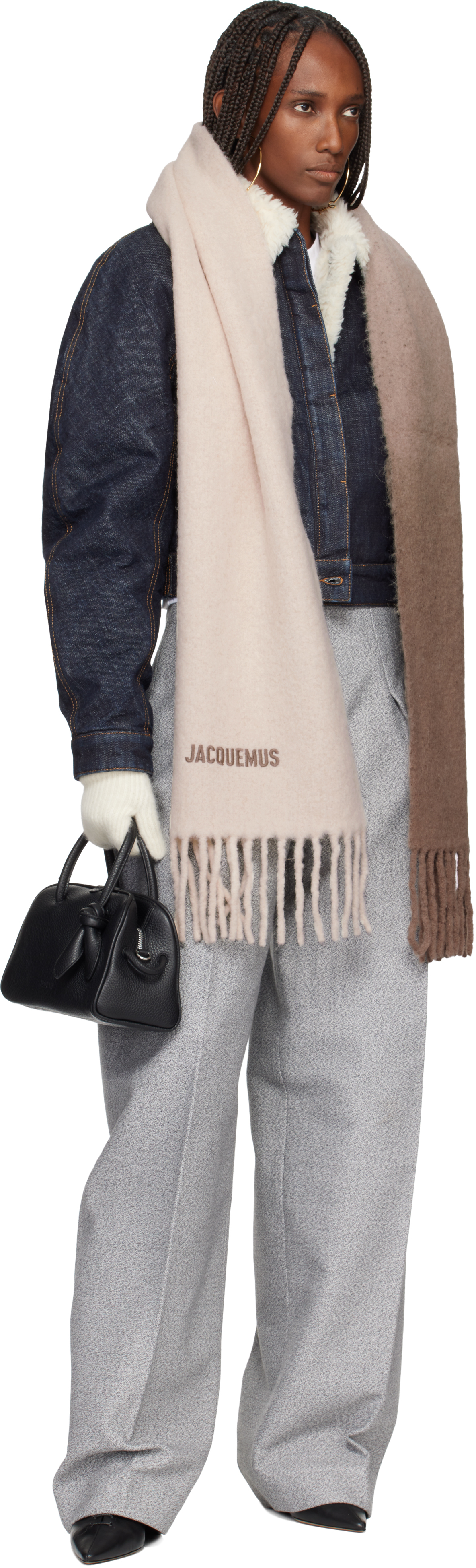 Jacquemus Off-white La Casa 'the Gros Grain' Gloves