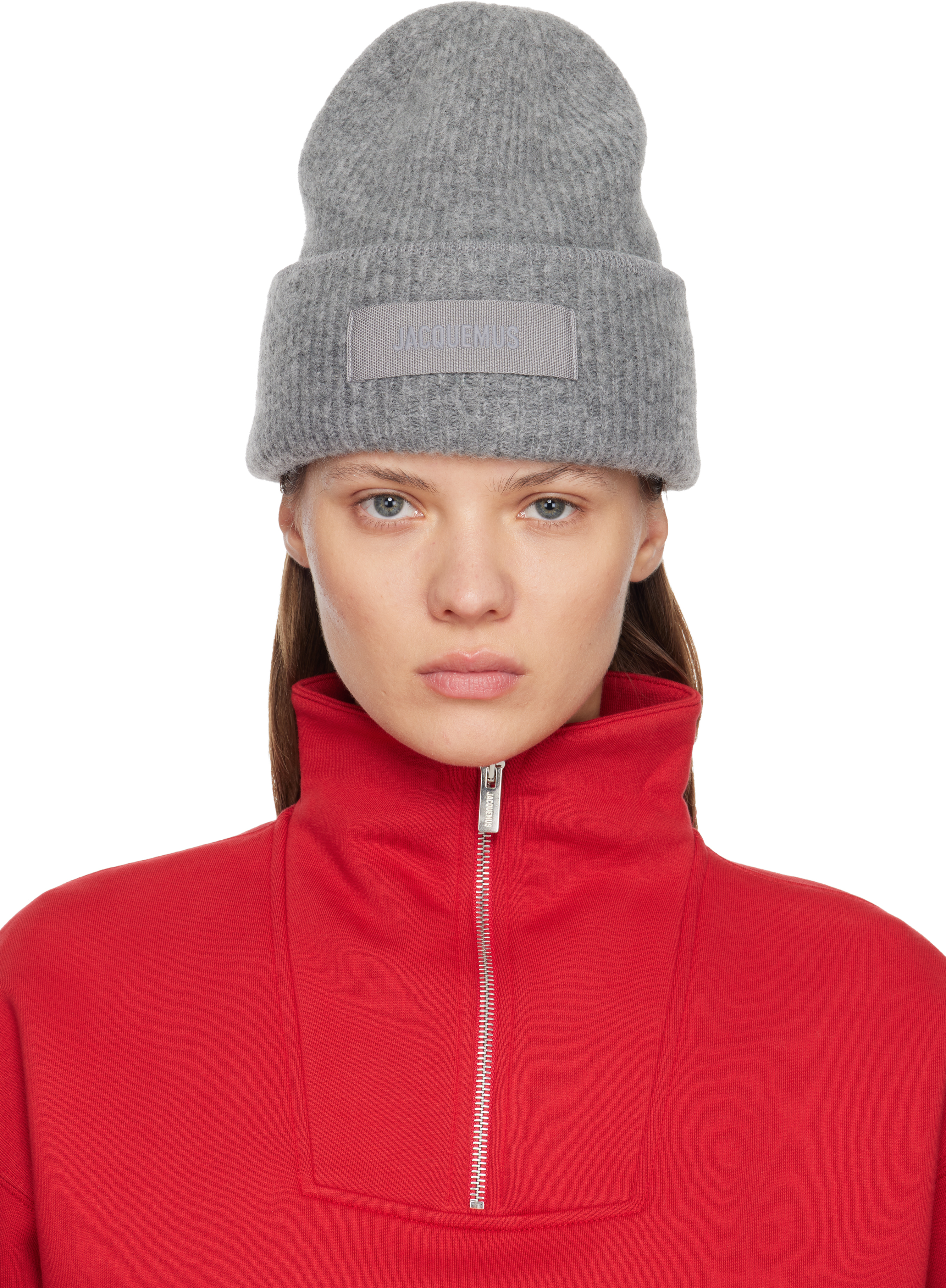 JACQUEMUS バラクラバ ニット帽 ビーニー グレー JACQUEMUS バラクラバ