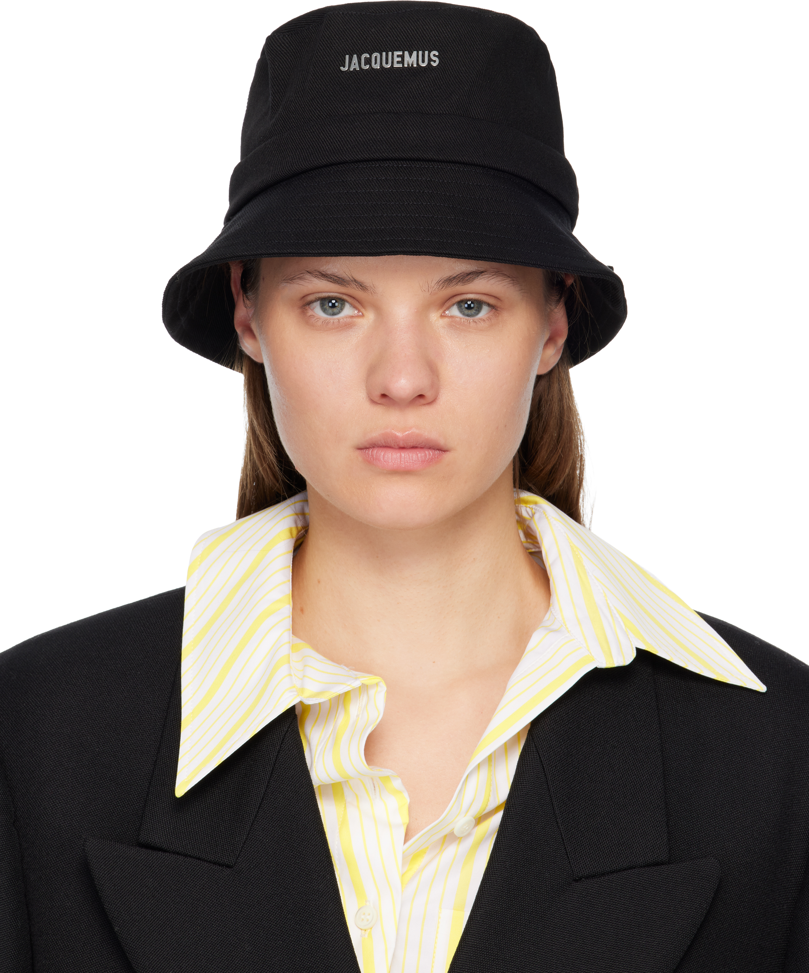 Jacquemus Black Les Classiques 'the Gadjo' Bucket Hat In Black
