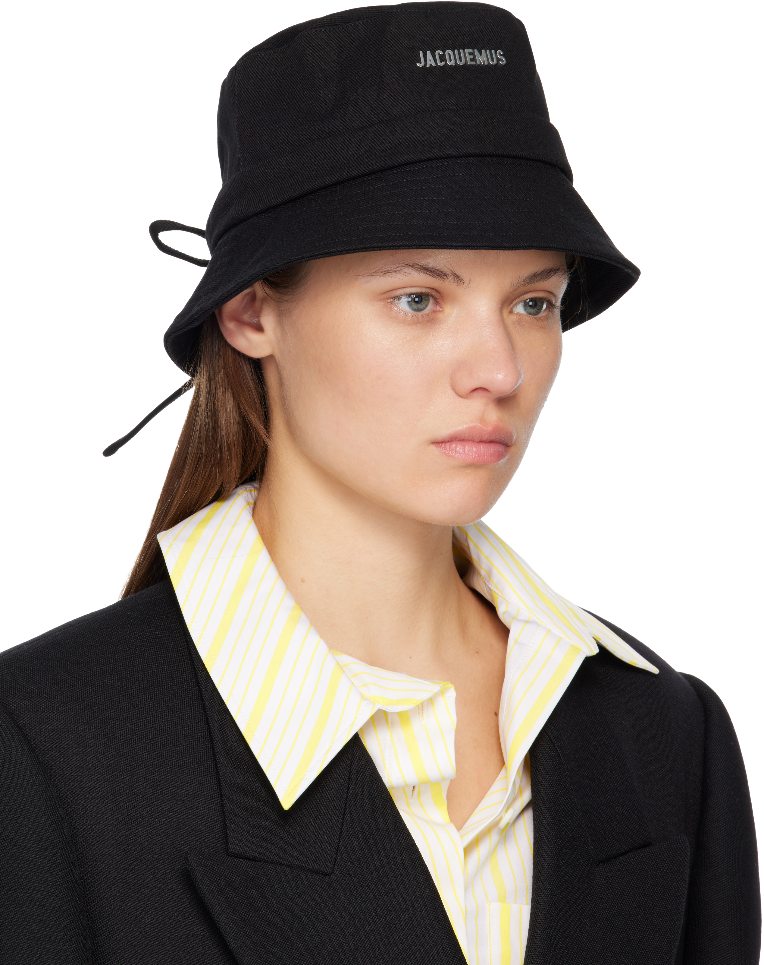 Jacquemus Black Les Classiques 'the Gadjo' Bucket Hat In Black