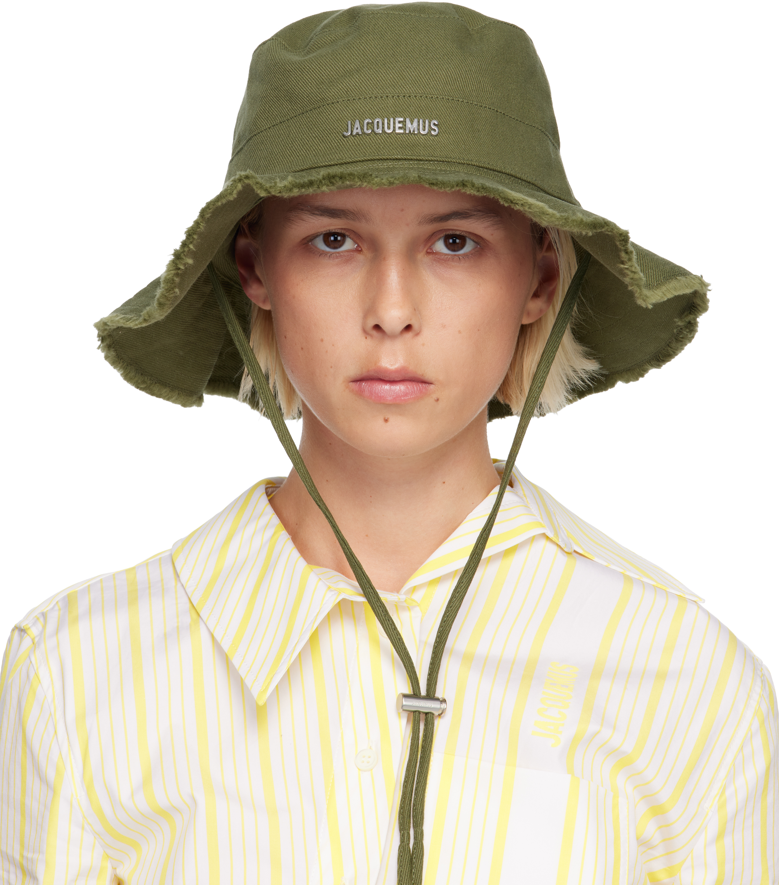 Jacquemus Le Bob Artichaut Hat Woman Hat In Green