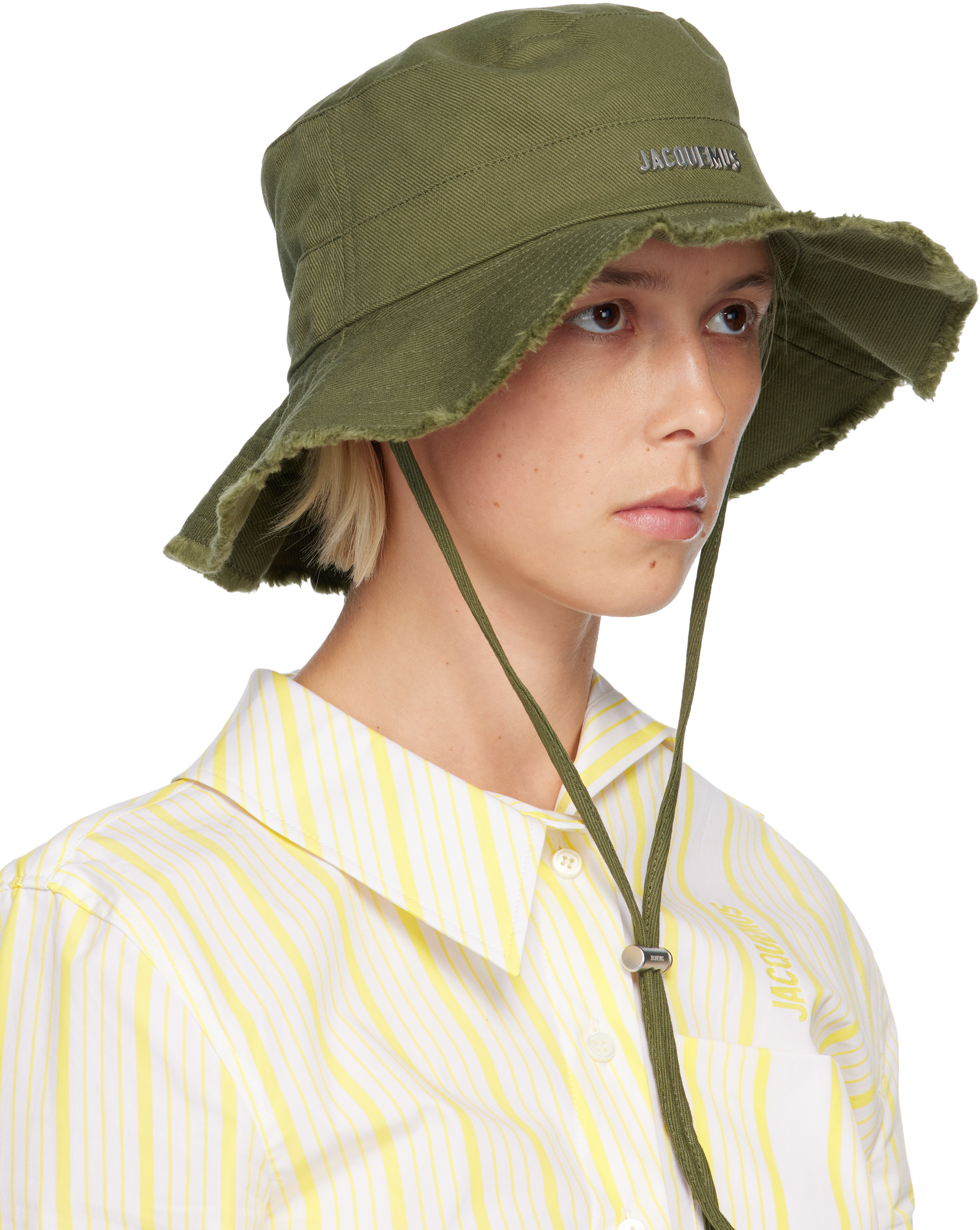 Jacquemus Le Bob Artichaut Hat Woman Hat In Green