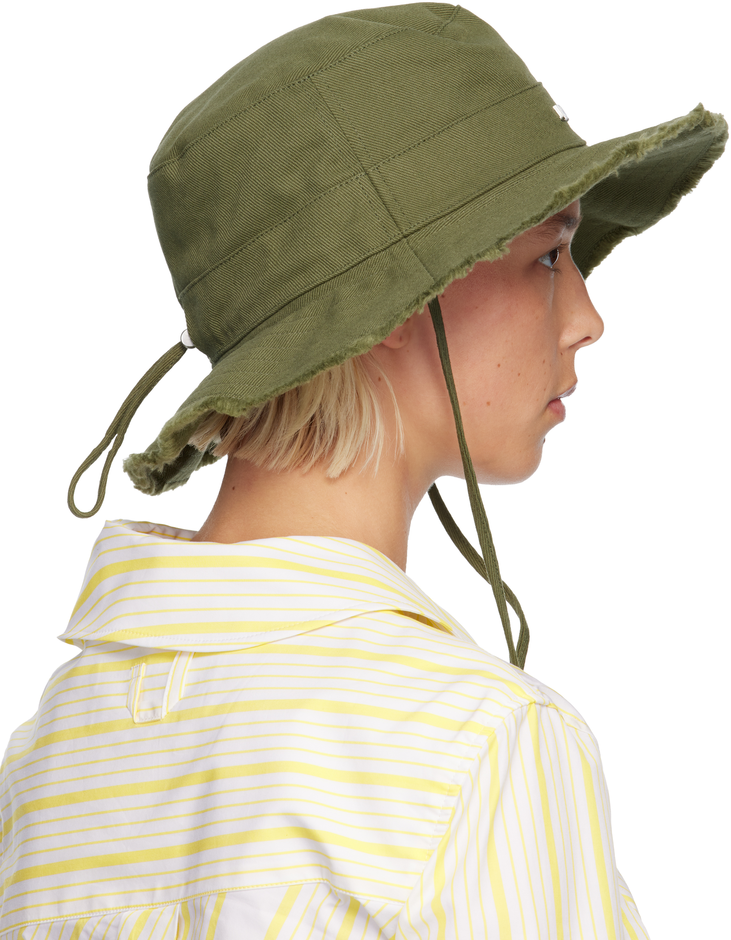Jacquemus Le Bob Artichaut Hat Woman Hat In Green