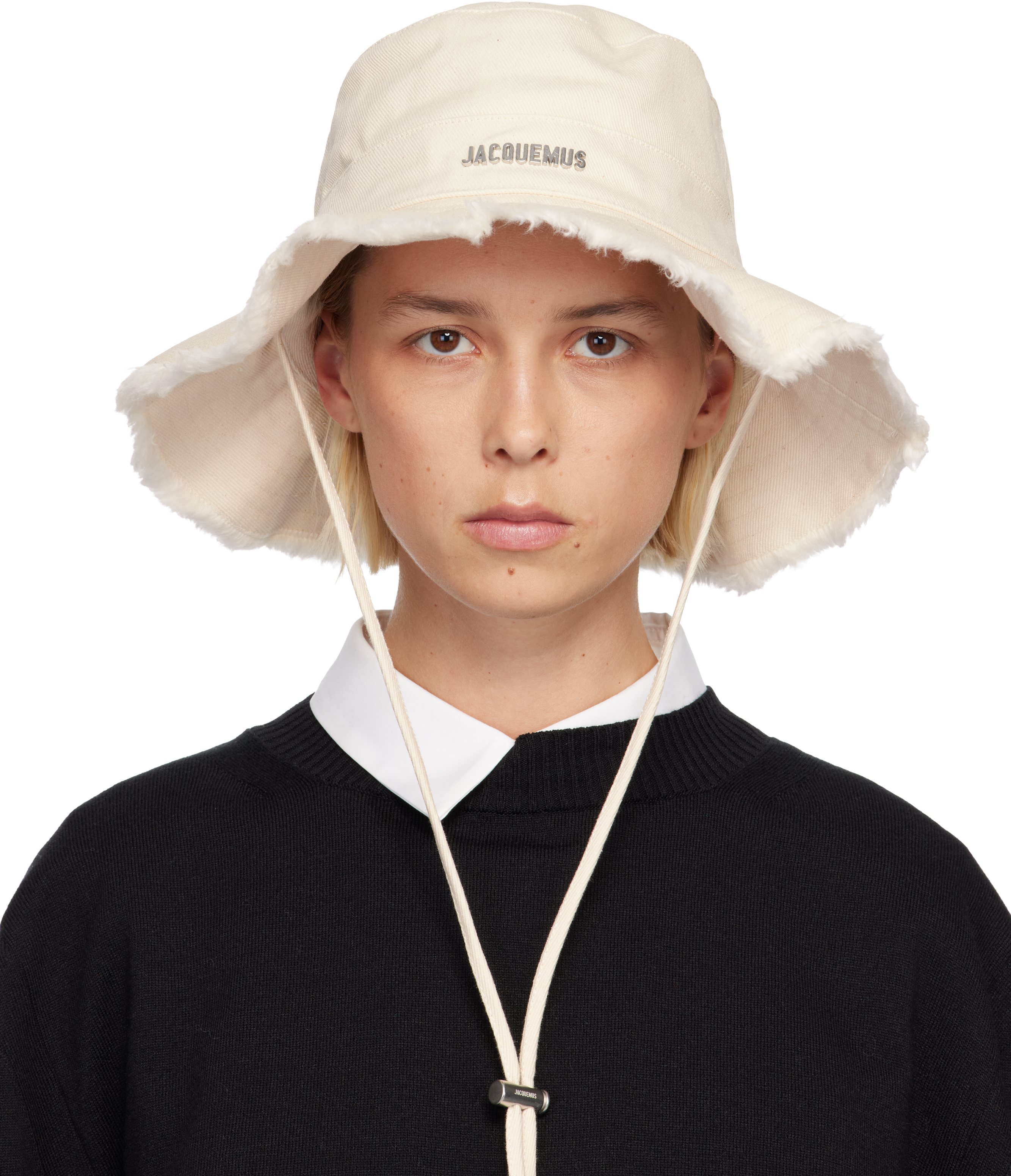 Jacquemus Off-white Les Classiques 'the Artichaut' Bucket Hat In White