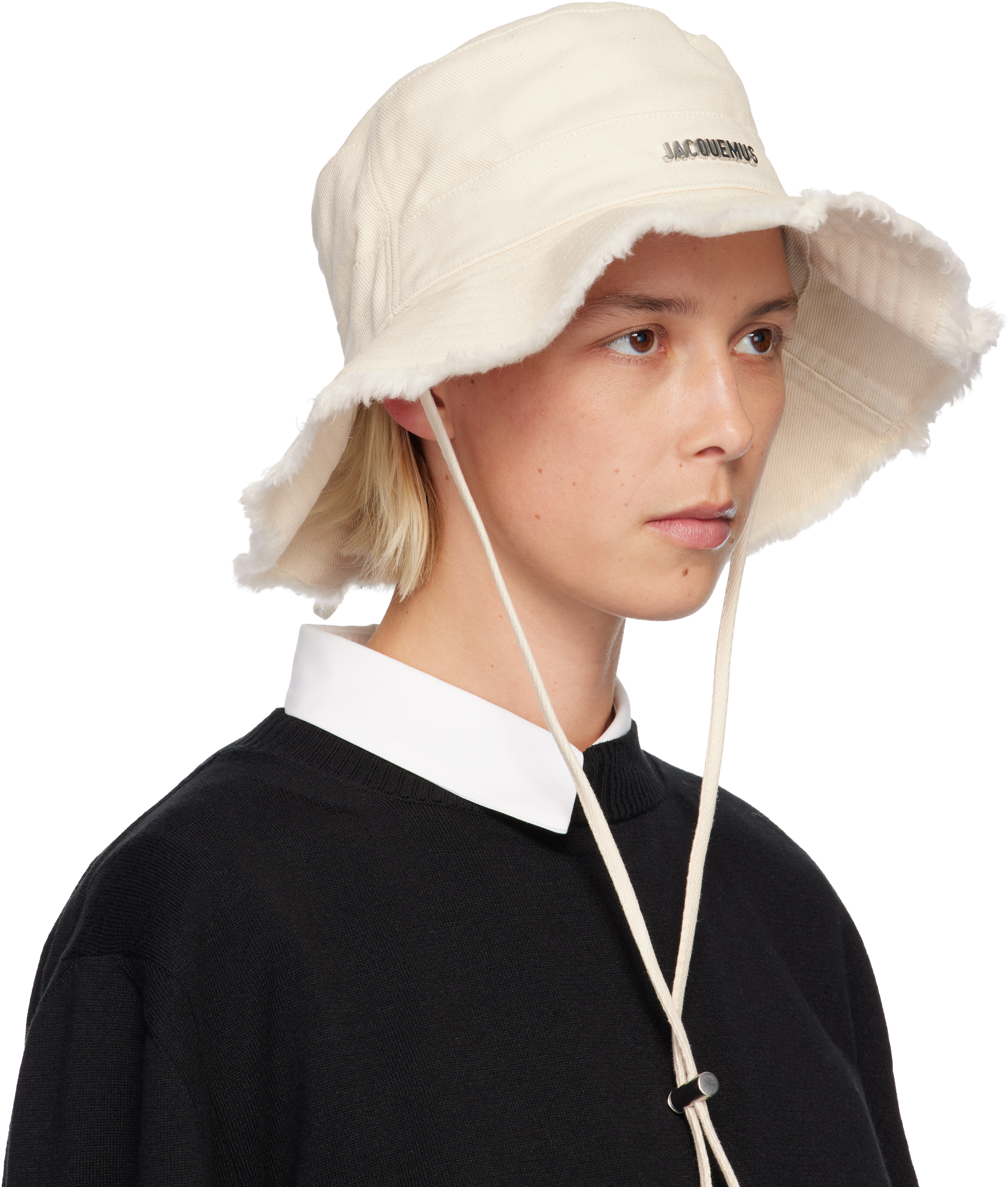Jacquemus Off-white Les Classiques 'the Artichaut' Bucket Hat In White
