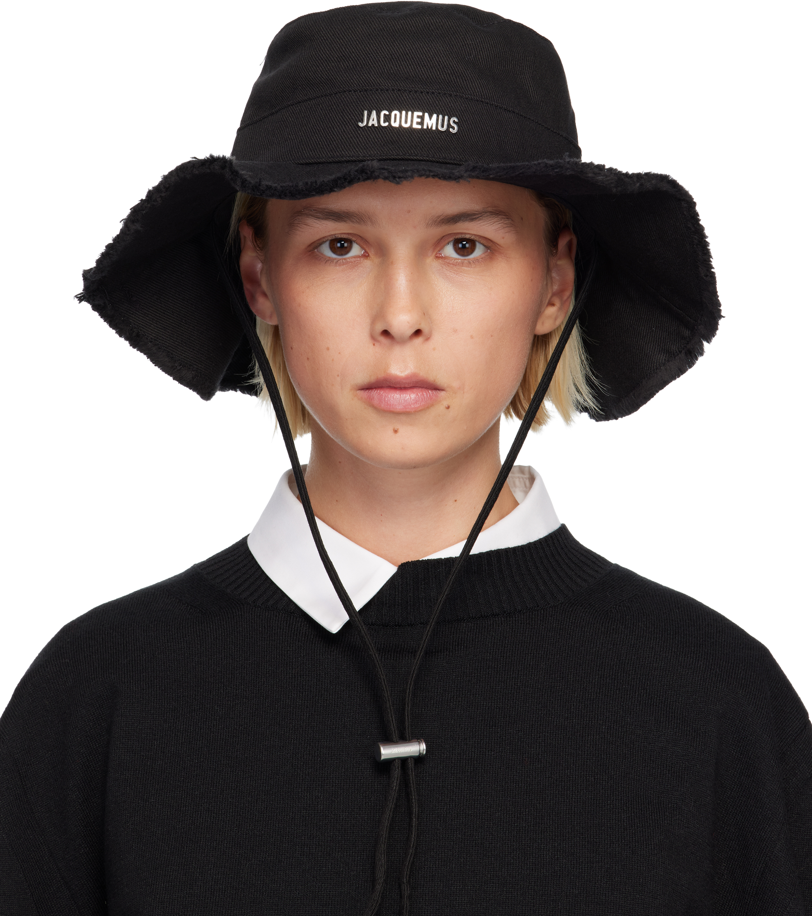 Jacquemus Black Les Classiques 'the Artichaut' Bucket Hat In Black