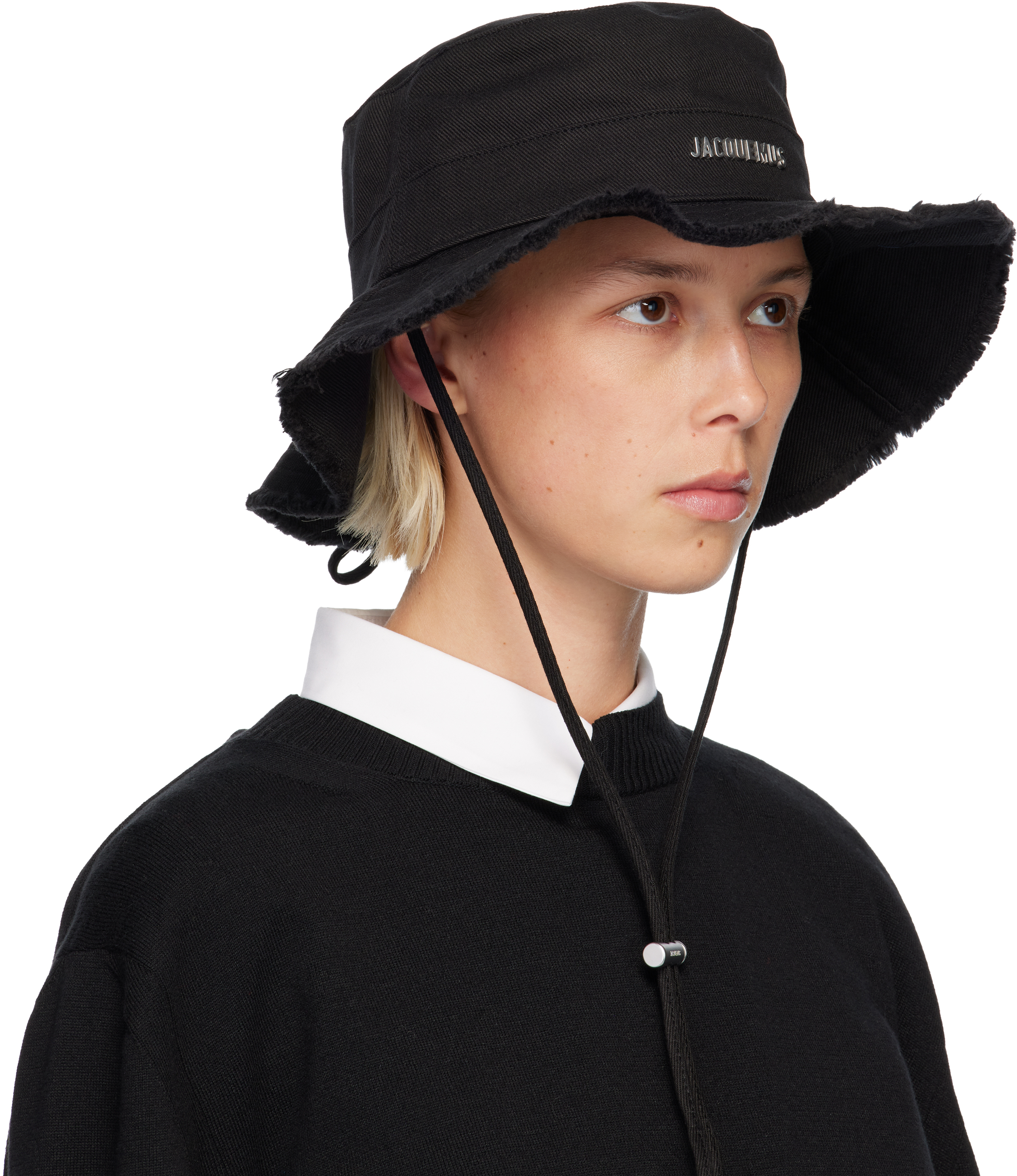 Jacquemus Black Les Classiques 'the Artichaut' Bucket Hat In Black