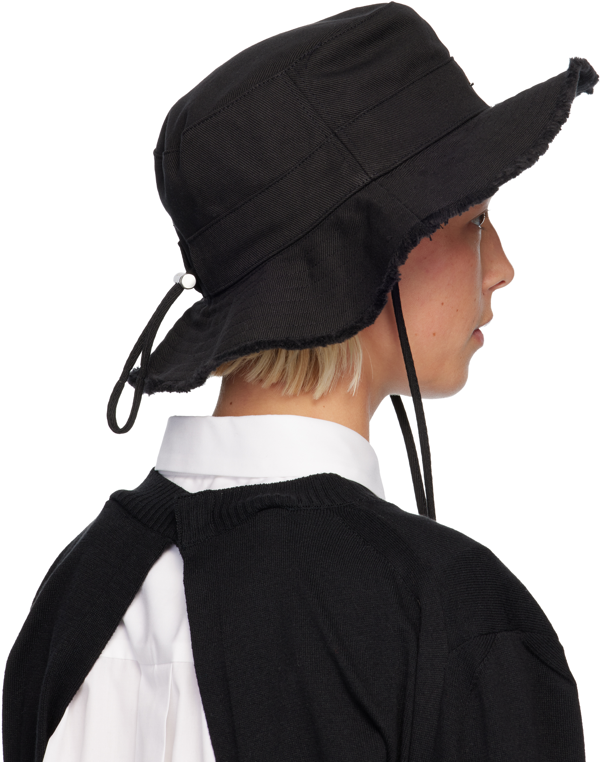 Jacquemus Black Les Classiques 'the Artichaut' Bucket Hat In Black