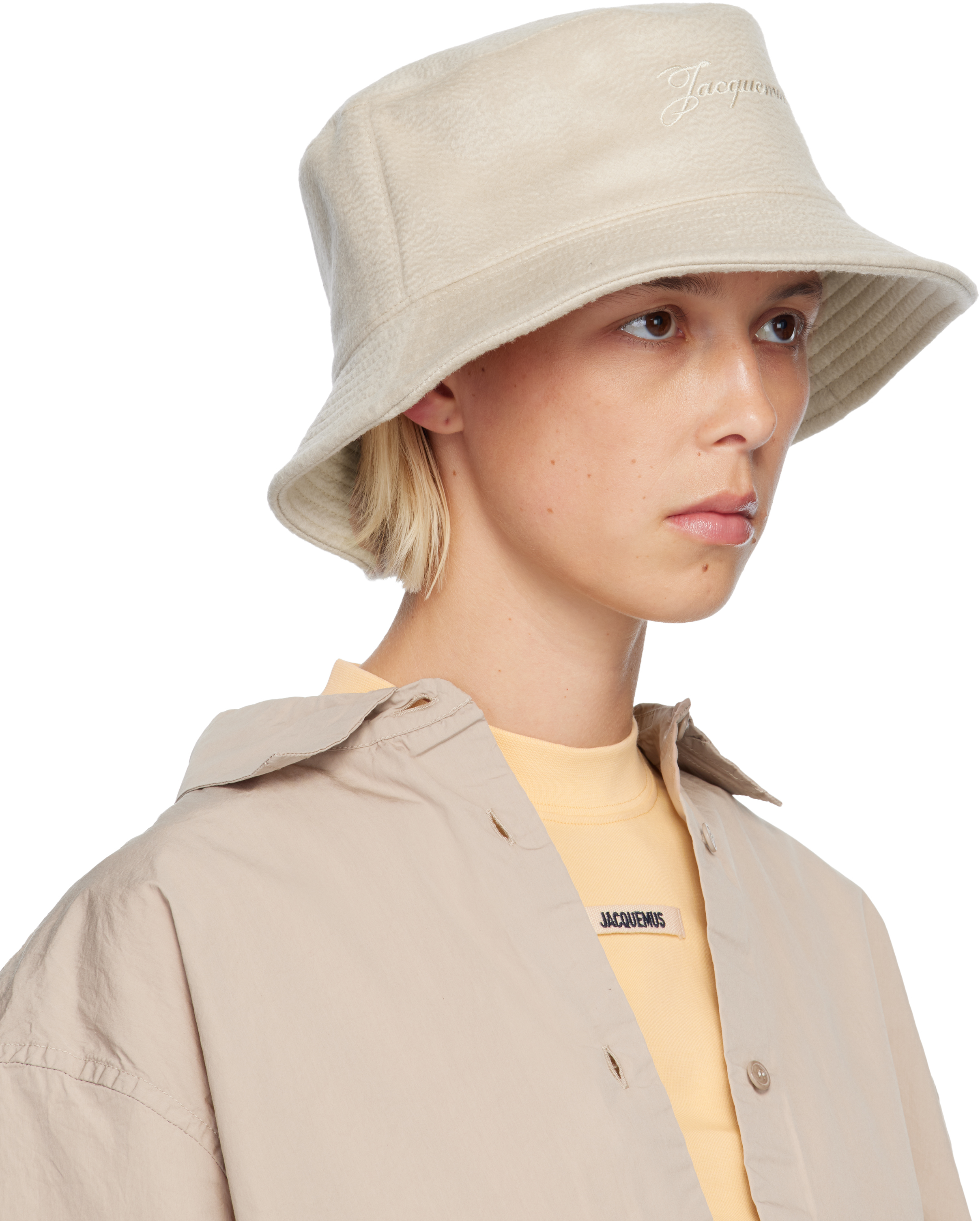 Jacquemus The Cachemiro Bucket Hat In Neutral