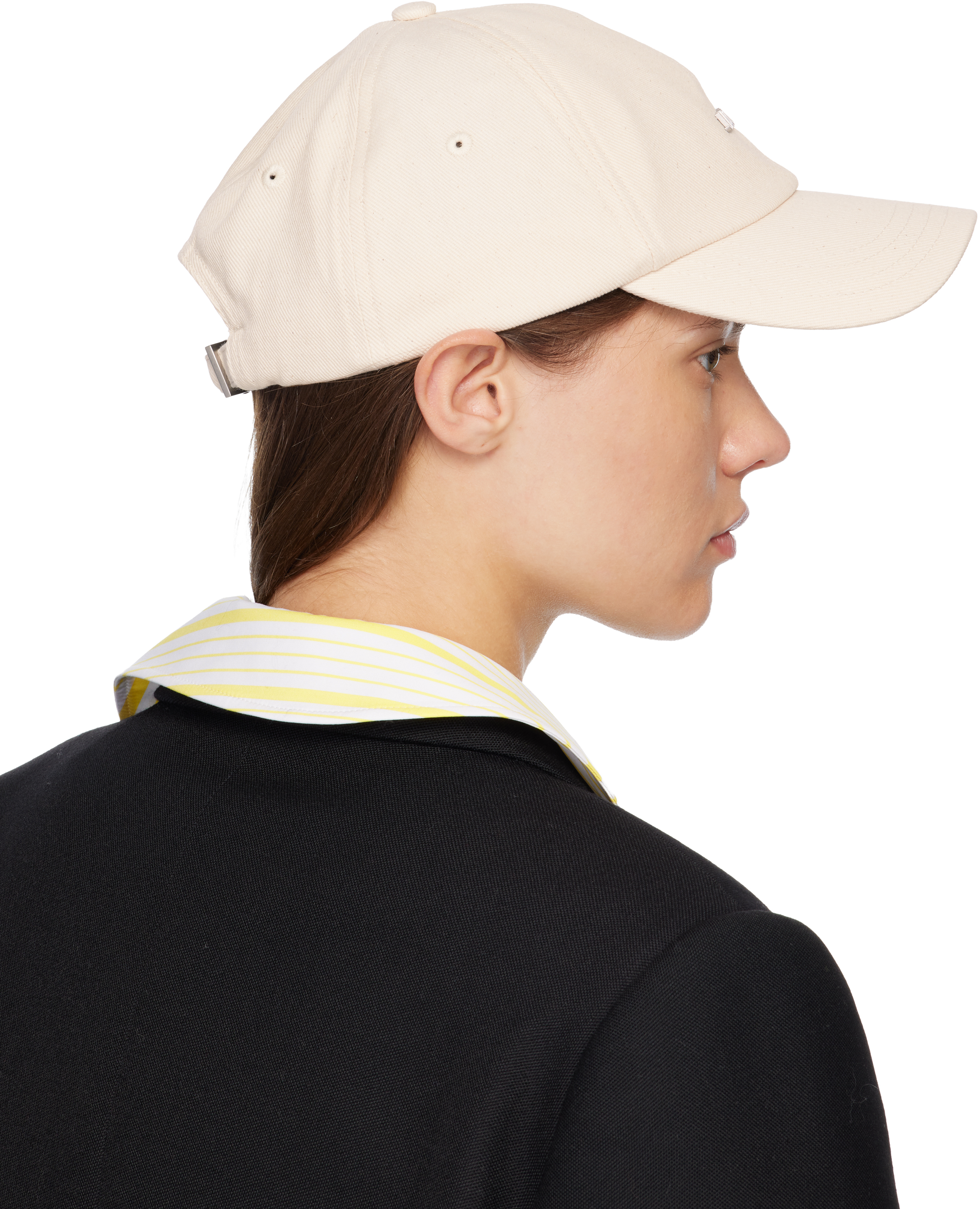 Jacquemus Off-white La Croisière 'the Gadjo' Cap In White