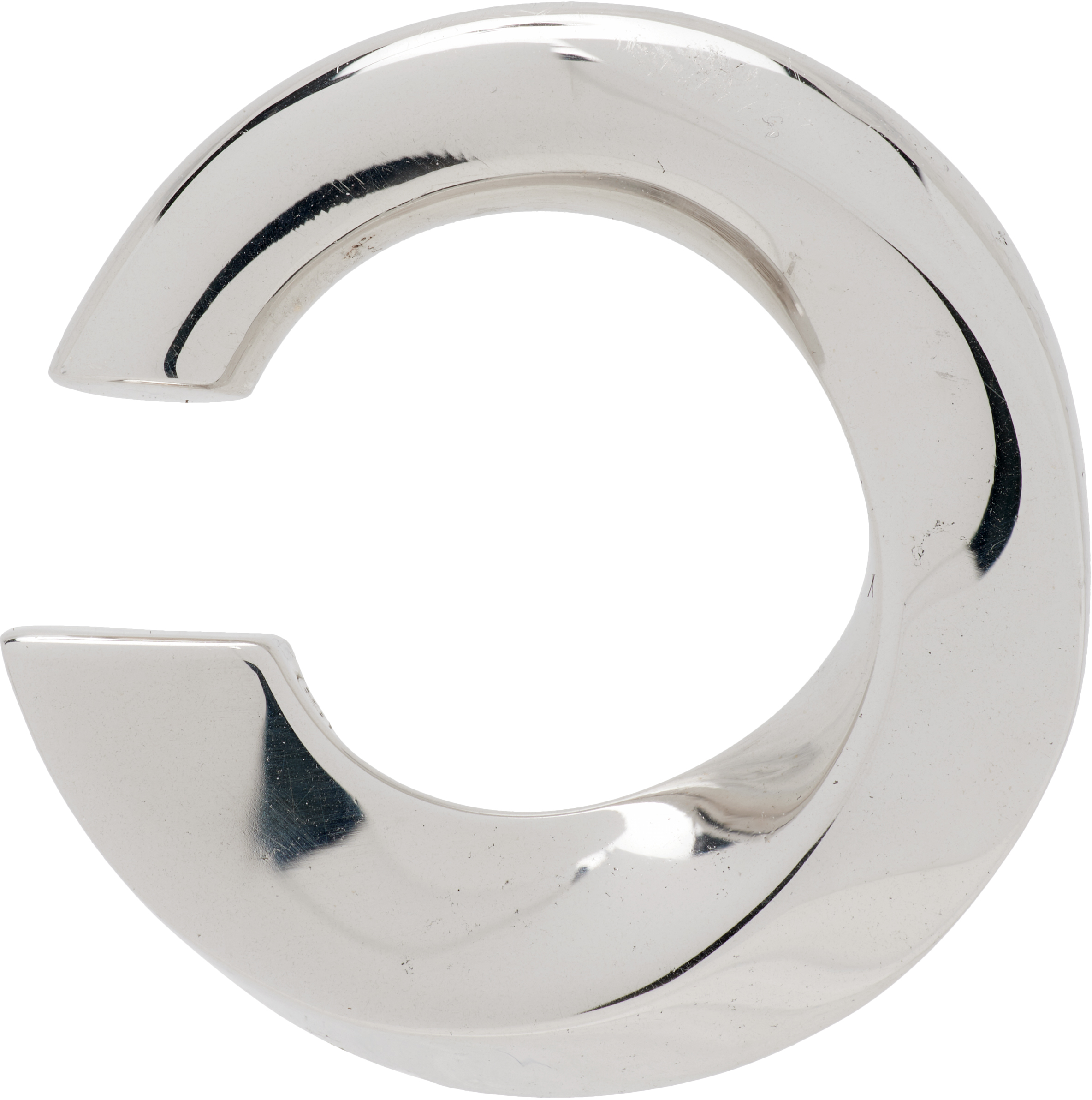 Jacquemus 'the Tourni' Single Ear Cuff In Silver