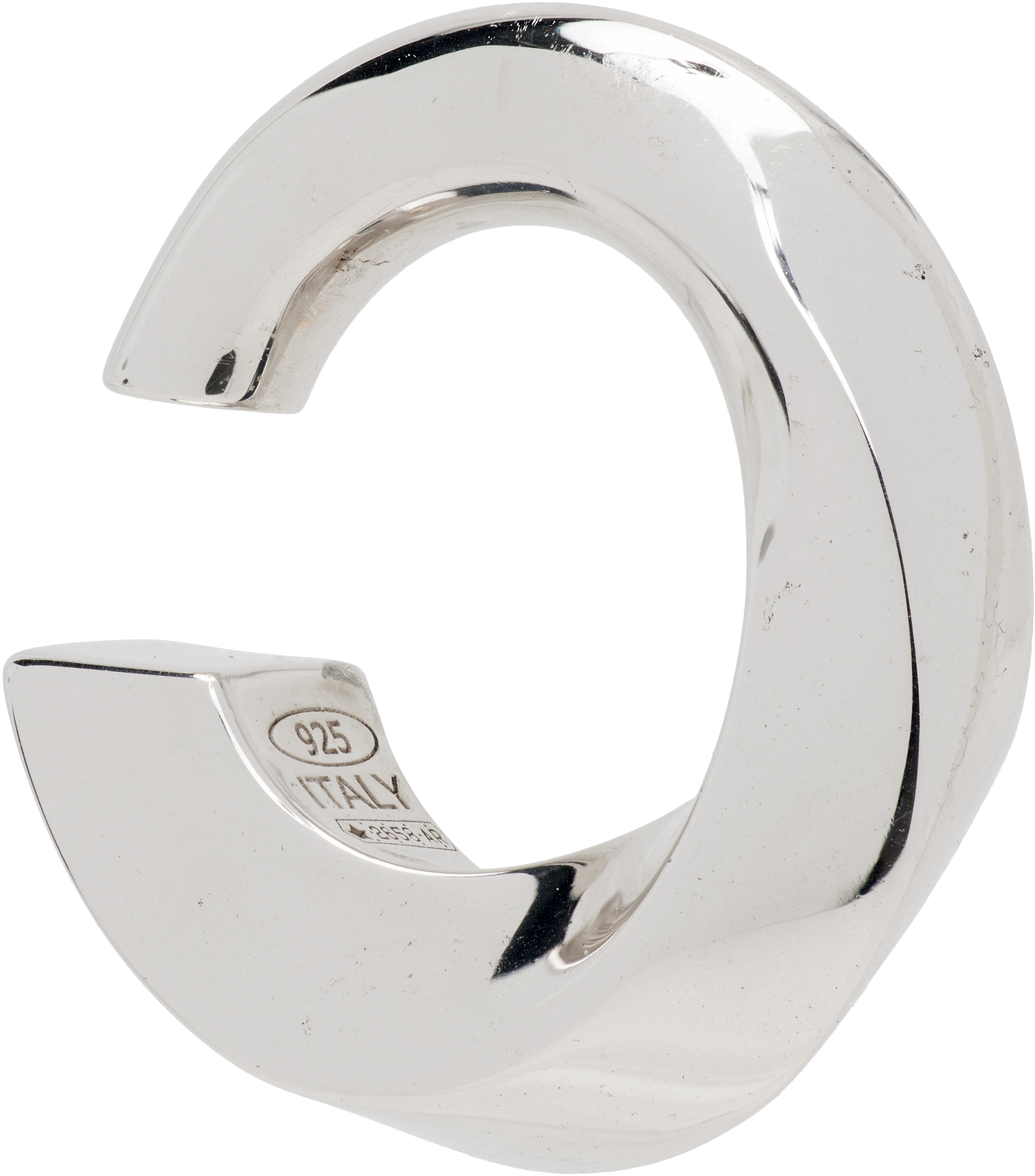 Jacquemus 'the Tourni' Single Ear Cuff In Silver