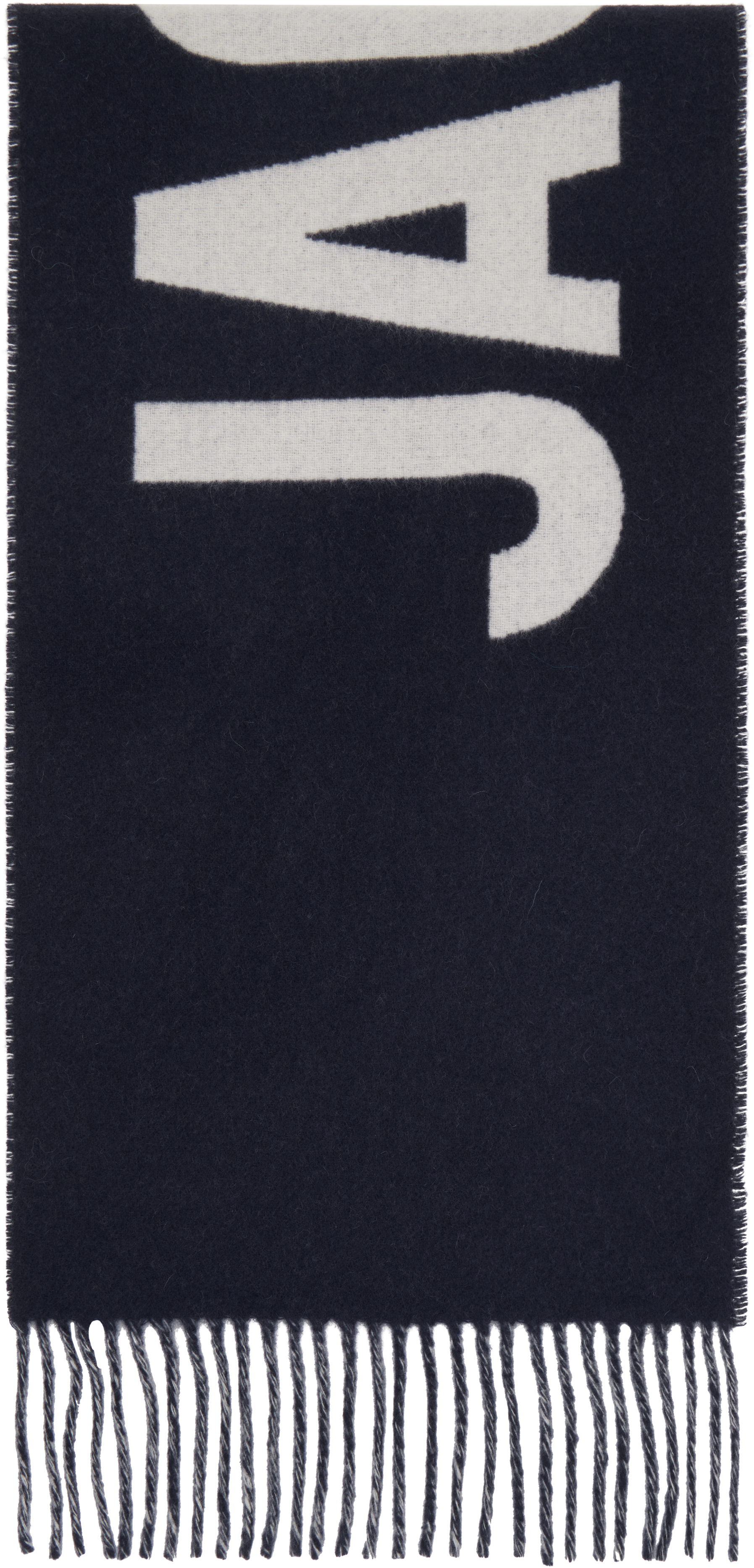 Jacquemus Navy 'the ' Scarf
