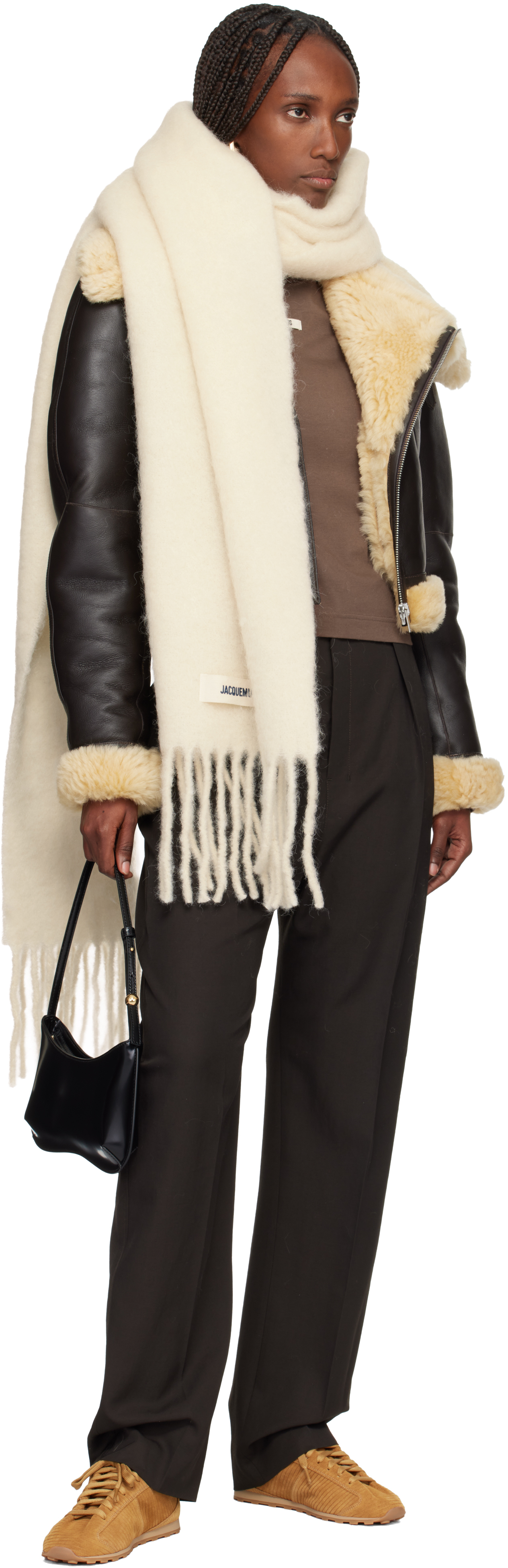 Jacquemus Off-white La Casa 'the Carro' Scarf In White