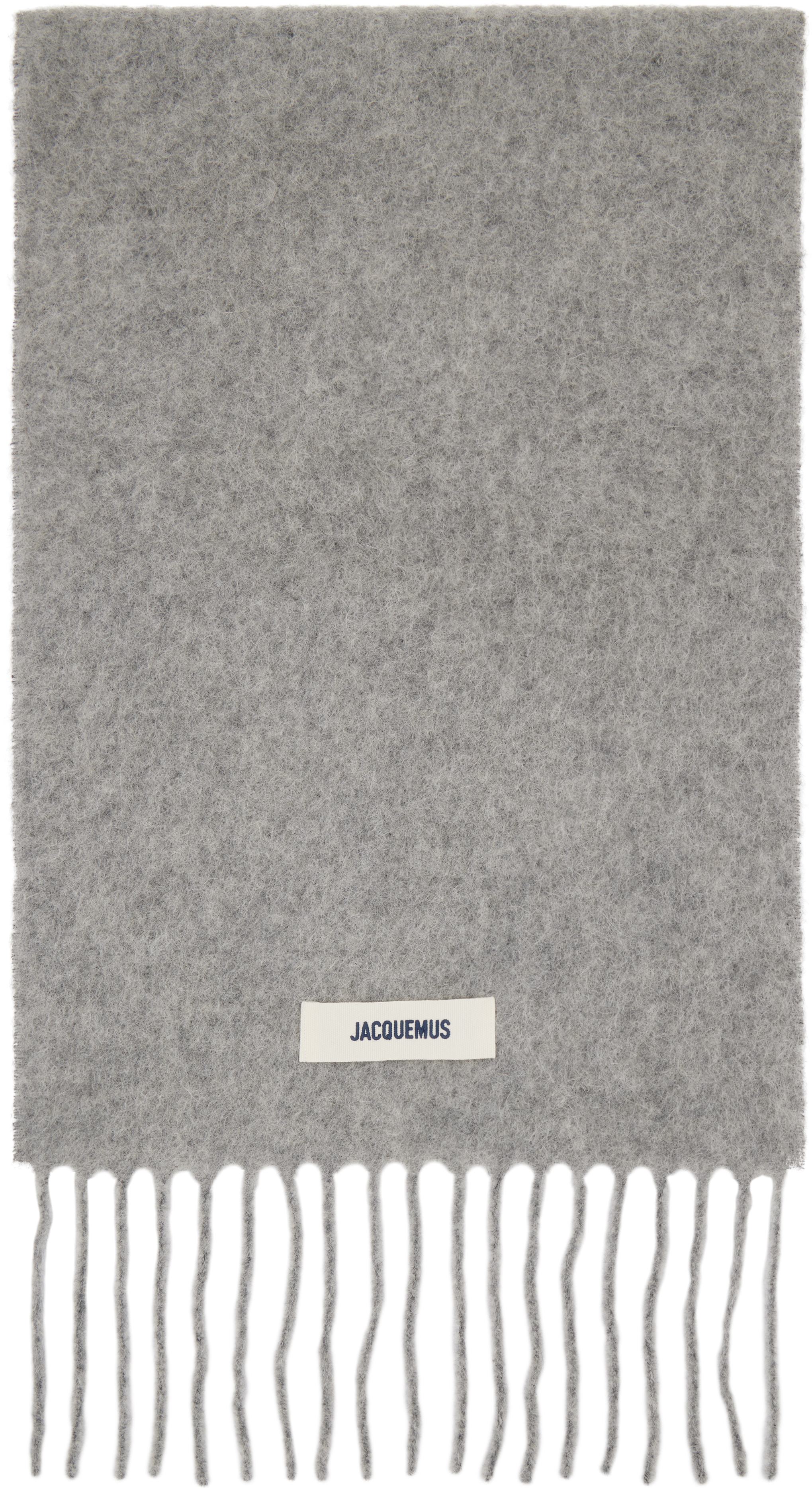 JACQUEMUS: グレー 'The Carro' マフラー | SSENSE 日本