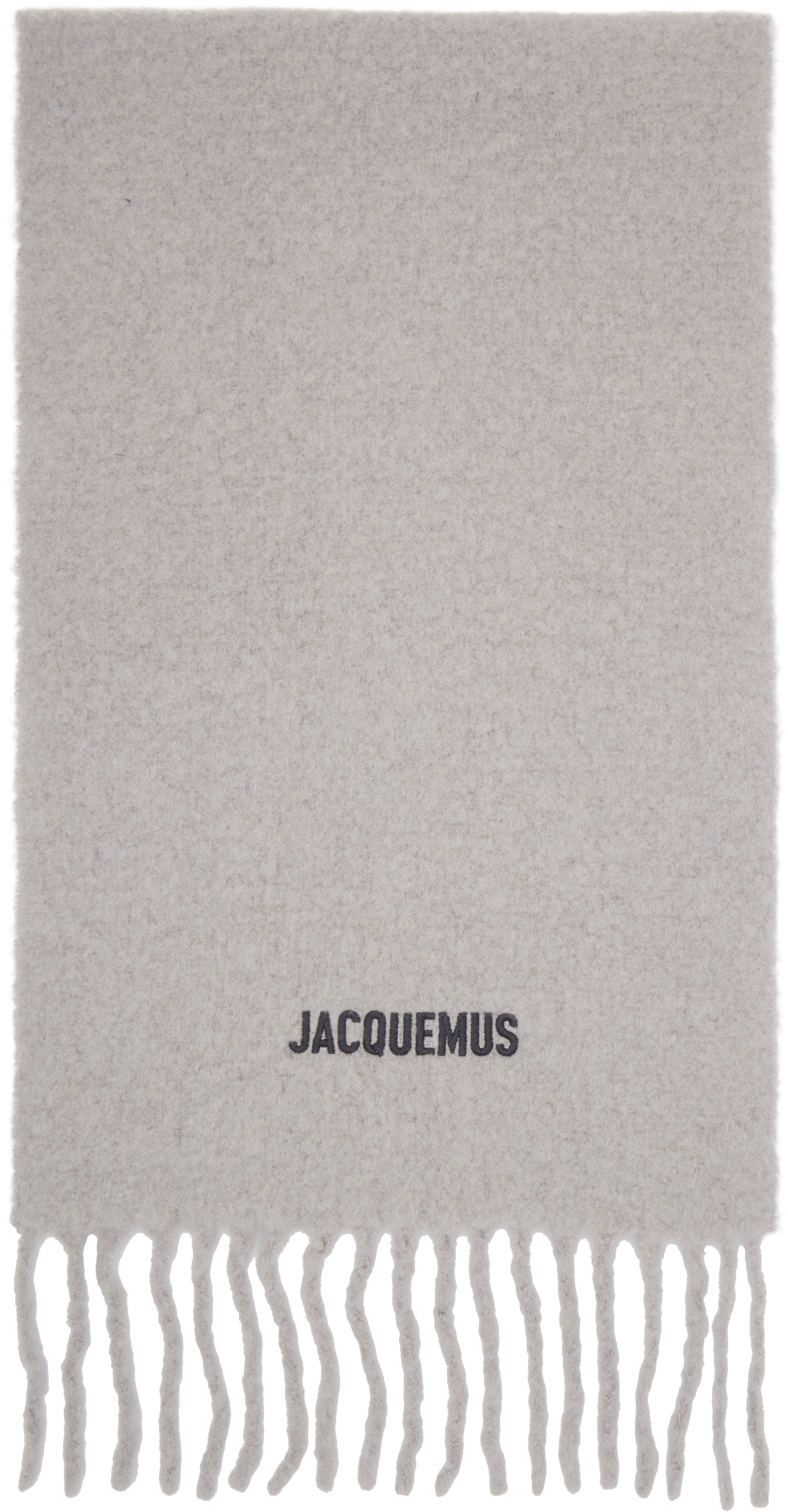 JACQUEMUS: グレー 'The Moisson' マフラー | SSENSE 日本