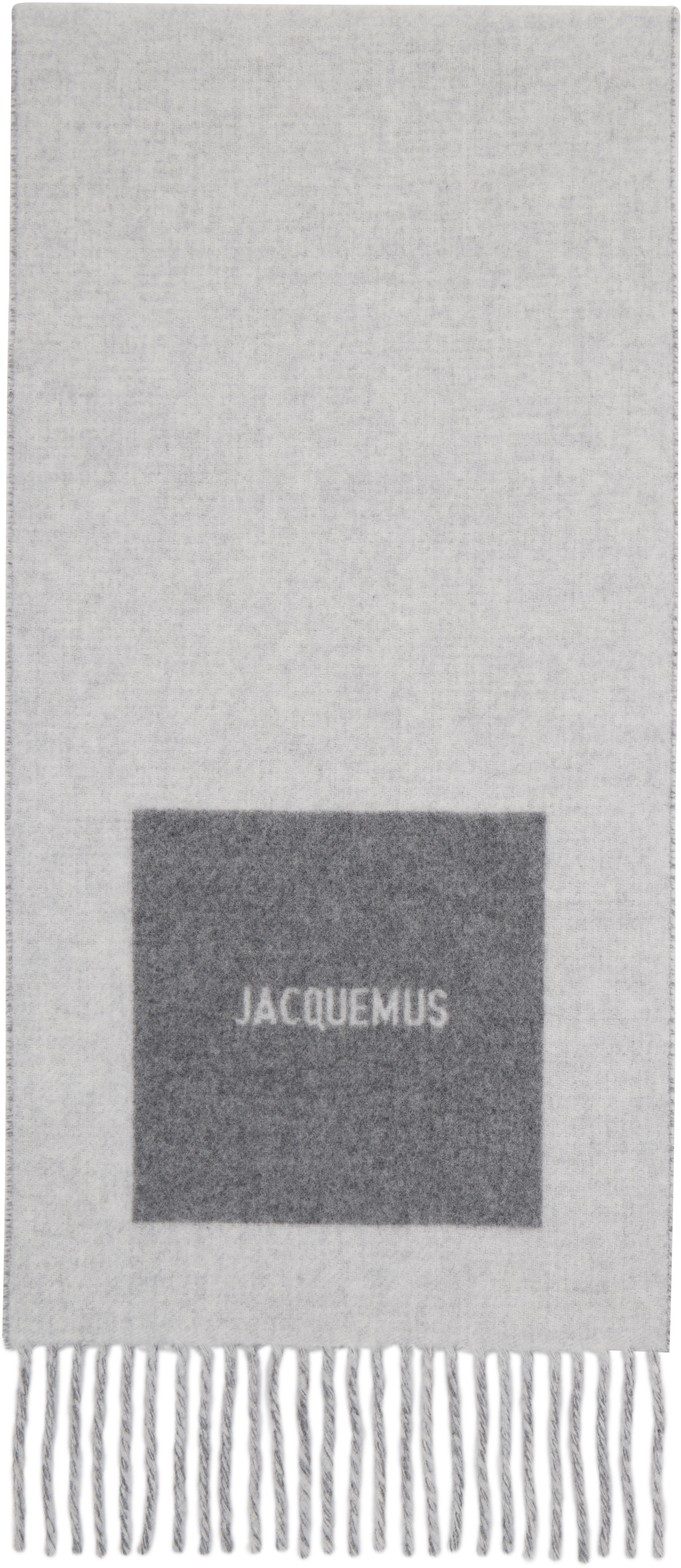 Jacquemus Gray 'the Rond Carré' Scarf