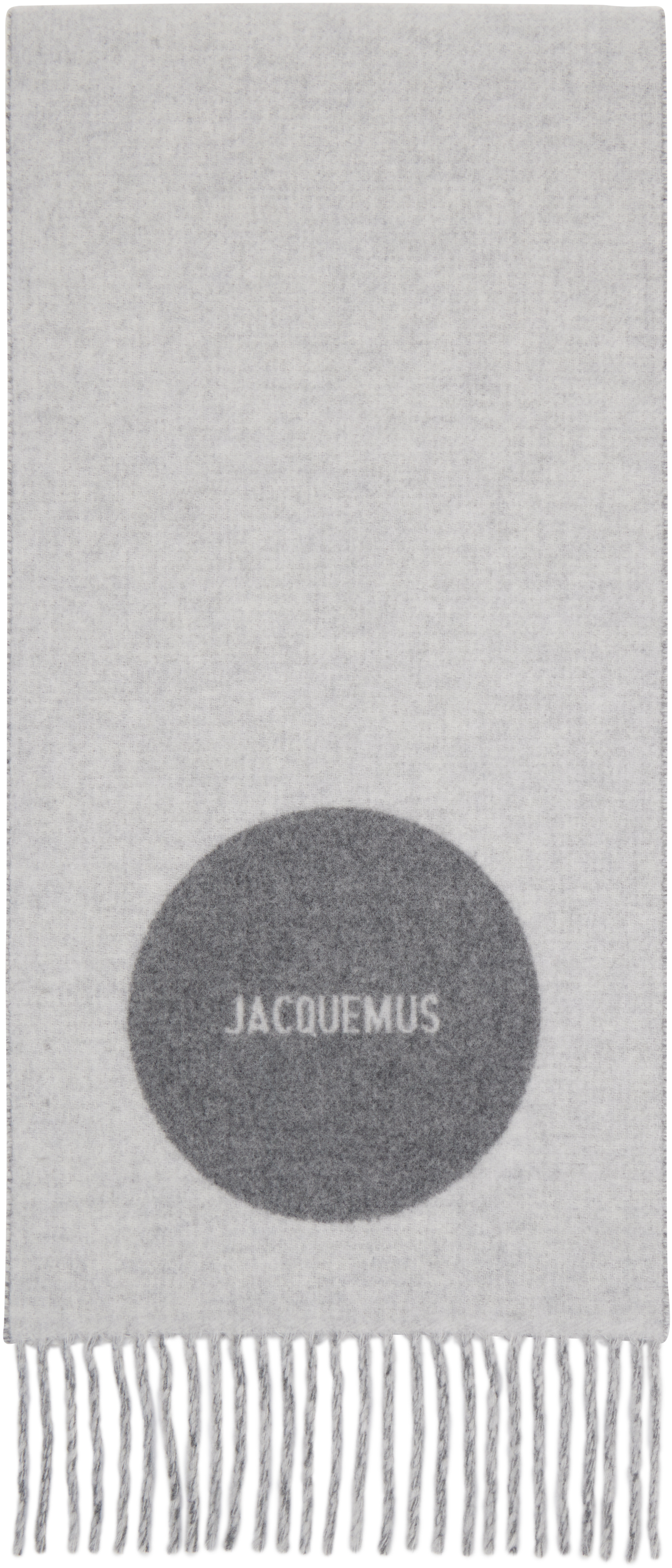 Jacquemus Gray 'the Rond Carré' Scarf