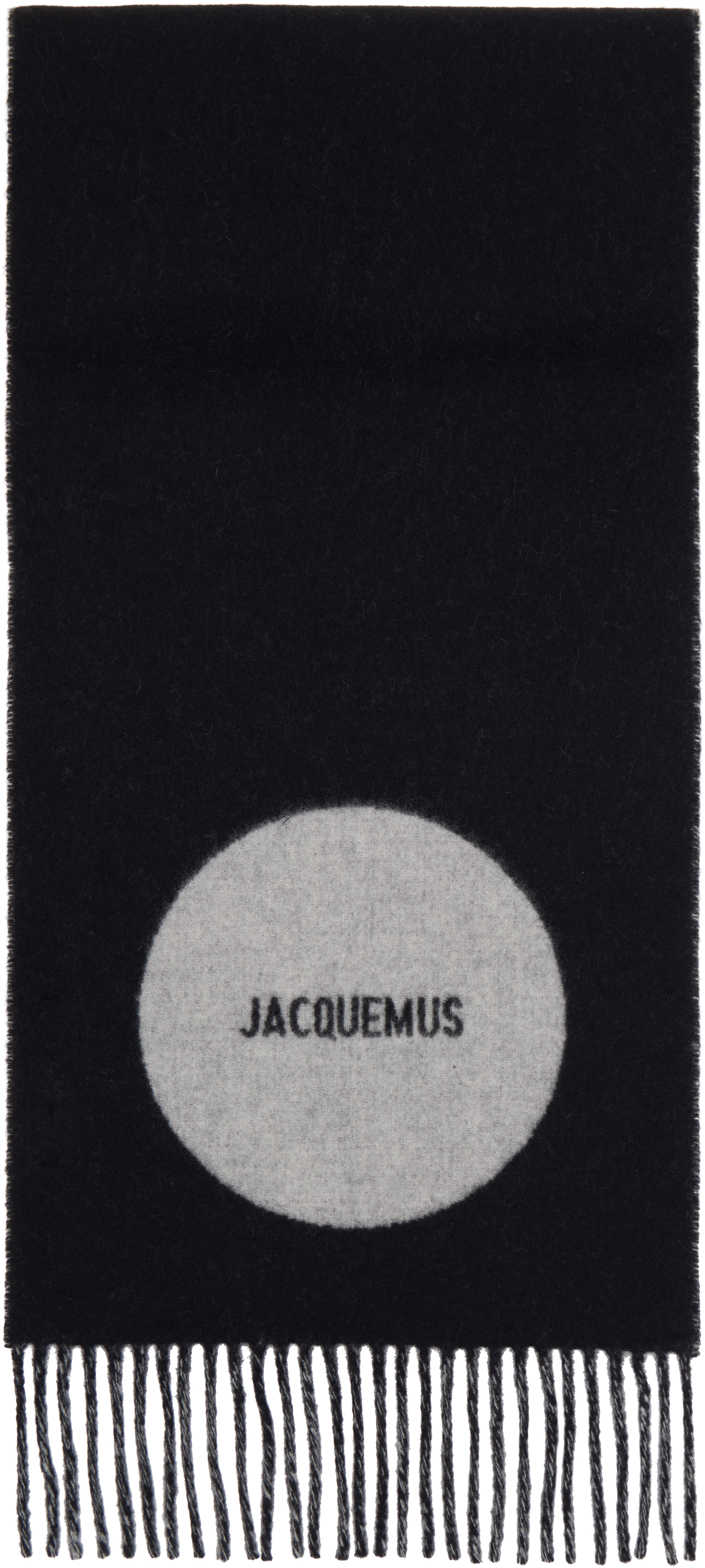 Jacquemus Black La Casa 'the Rond Carré' Scarf