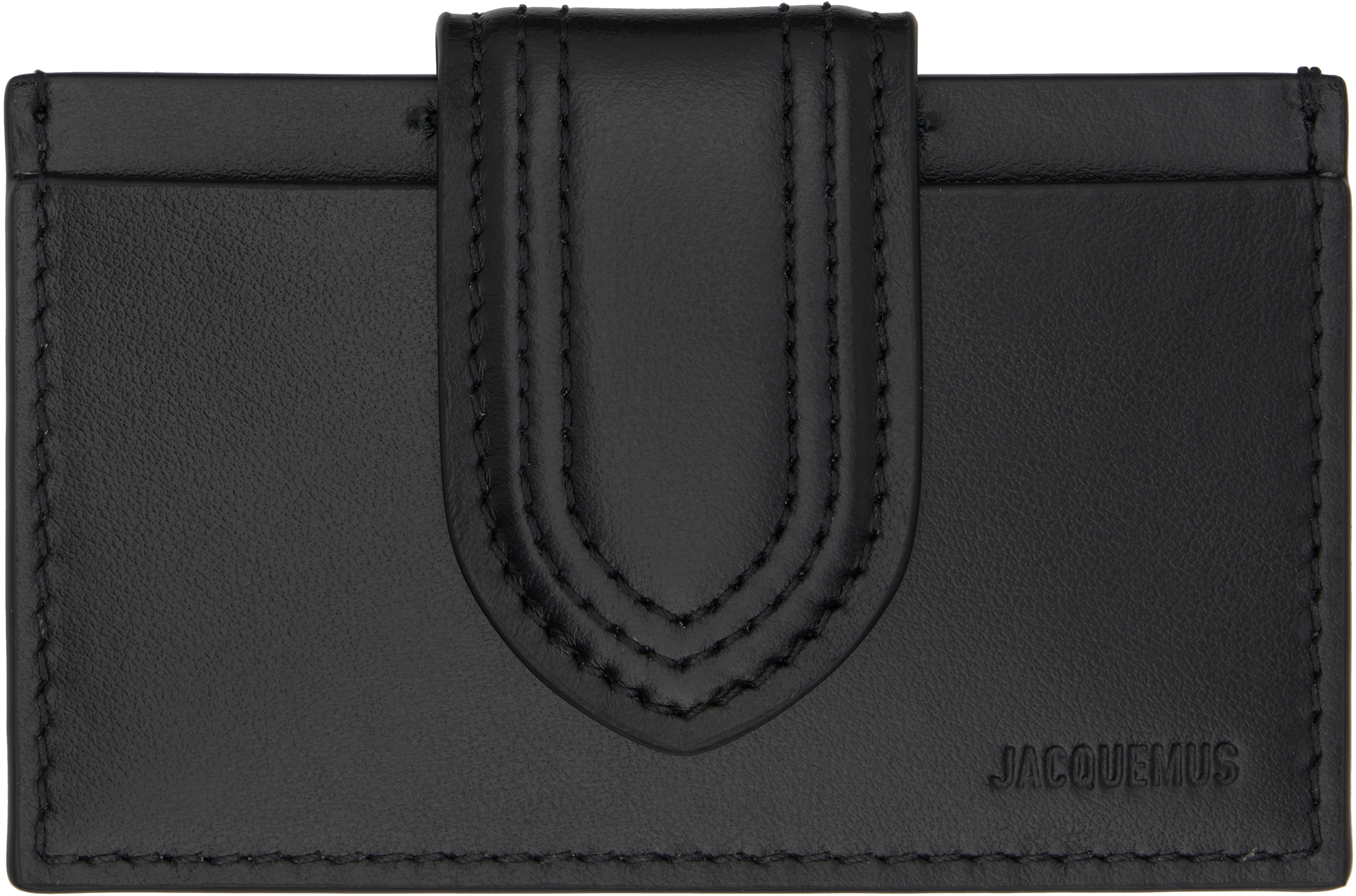 Jacquemus Black 'the Bambino' Card Holder In Black