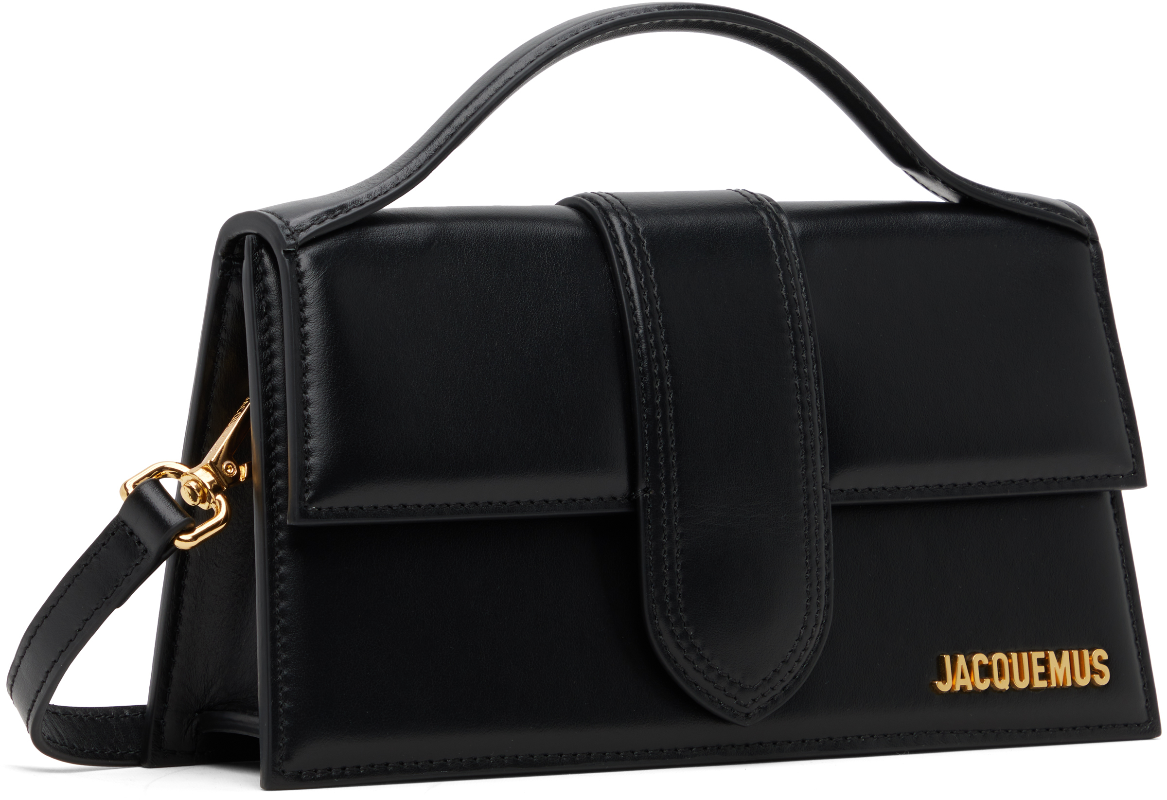 Jacquemus Le Bambino Black Handbag With Removable Shoulder Strap In Leather Woman