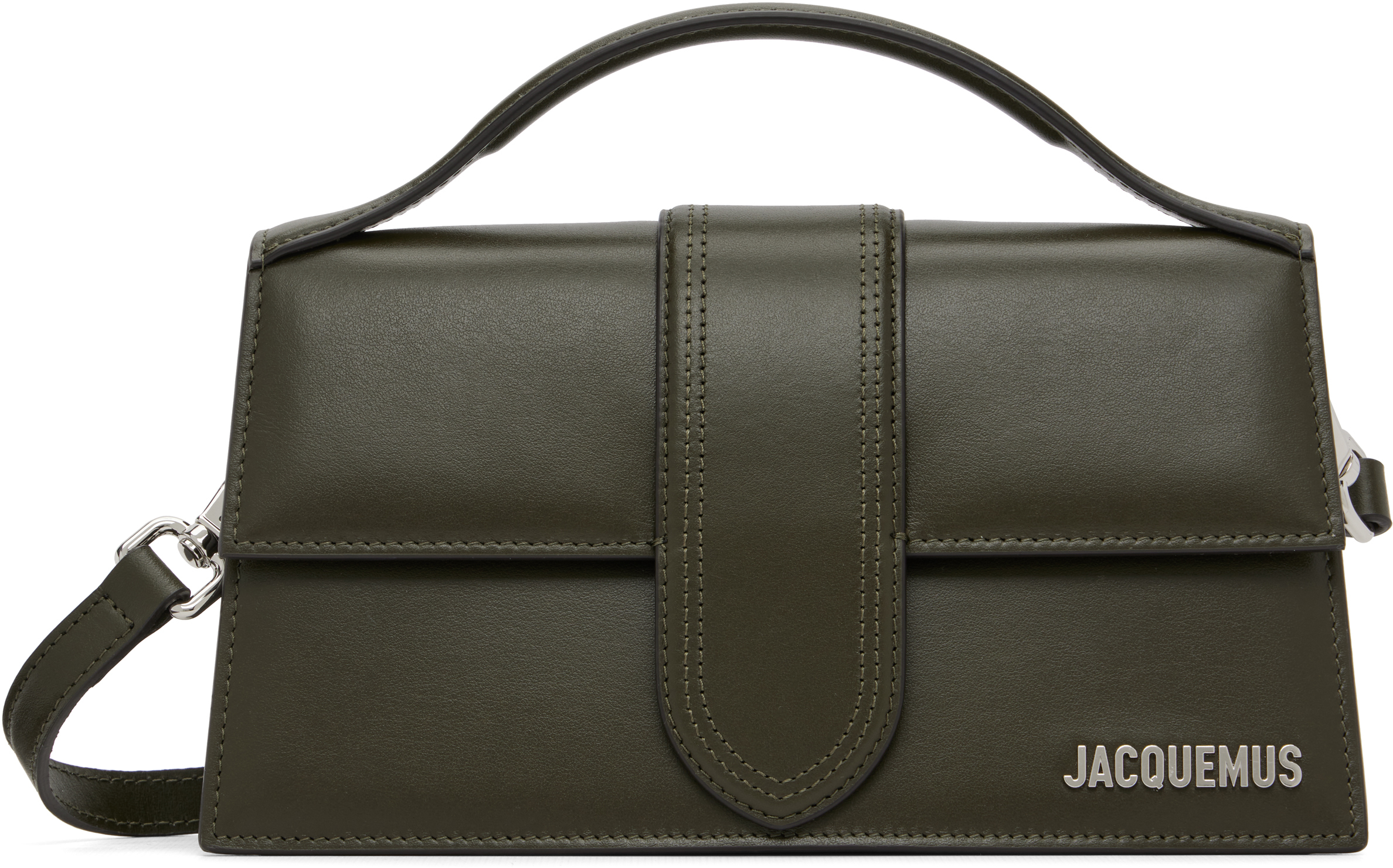 Jacquemus Khaki 'the Large Bambino' Bag