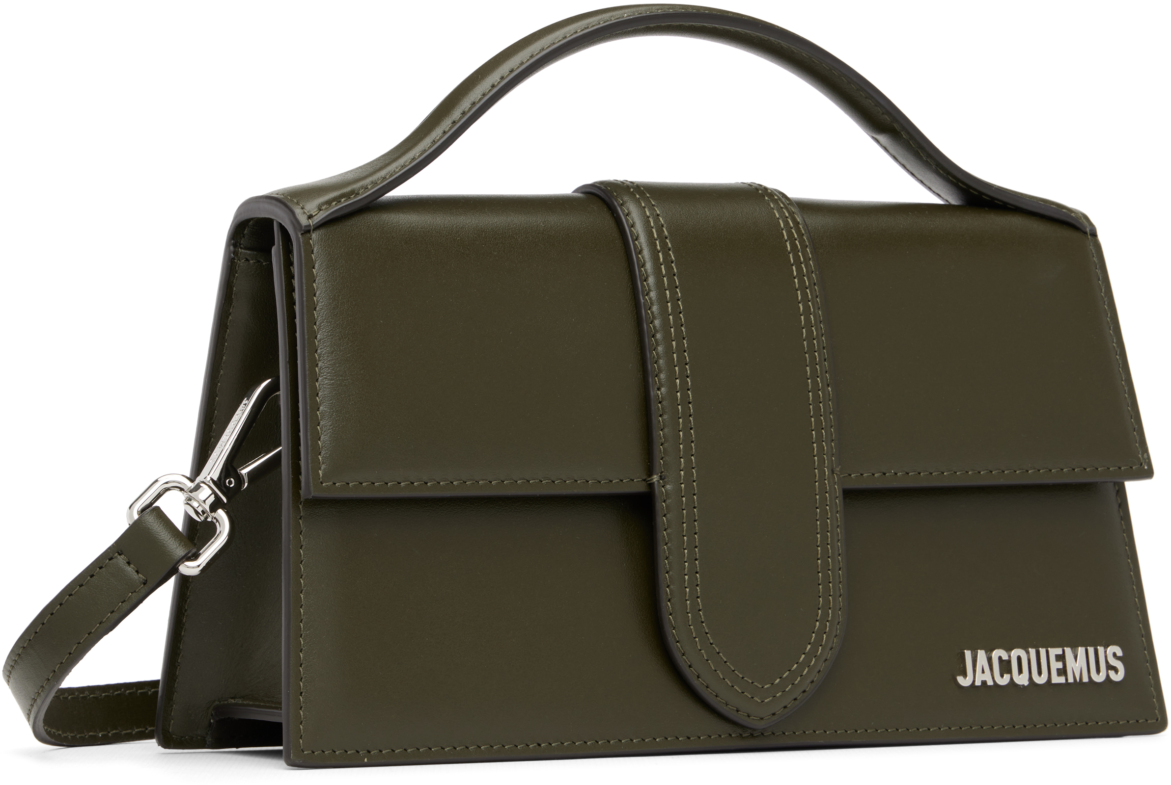Jacquemus Khaki 'the Large Bambino' Bag