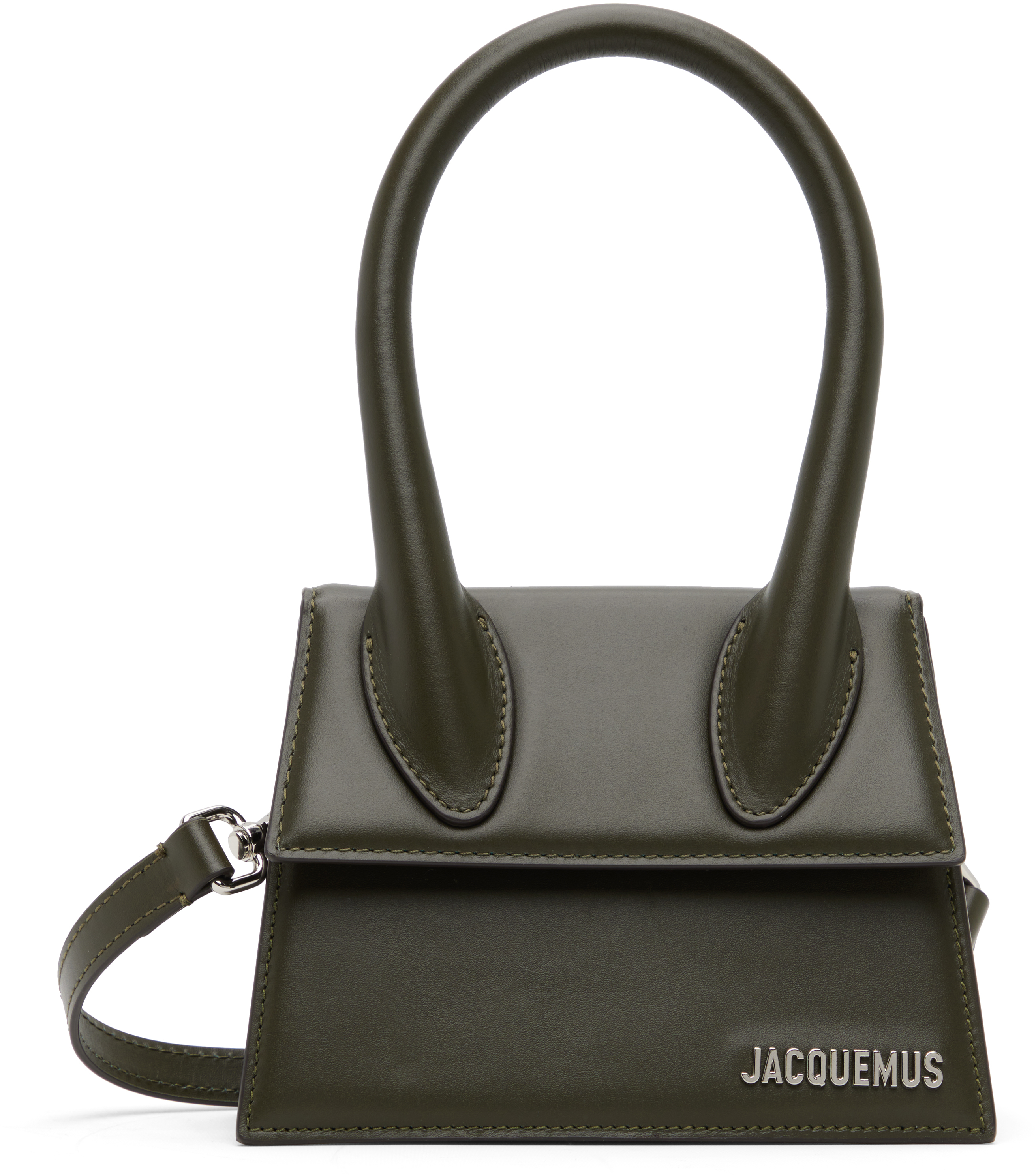 Jacquemus Green 'the Medium Chiquito' Bag