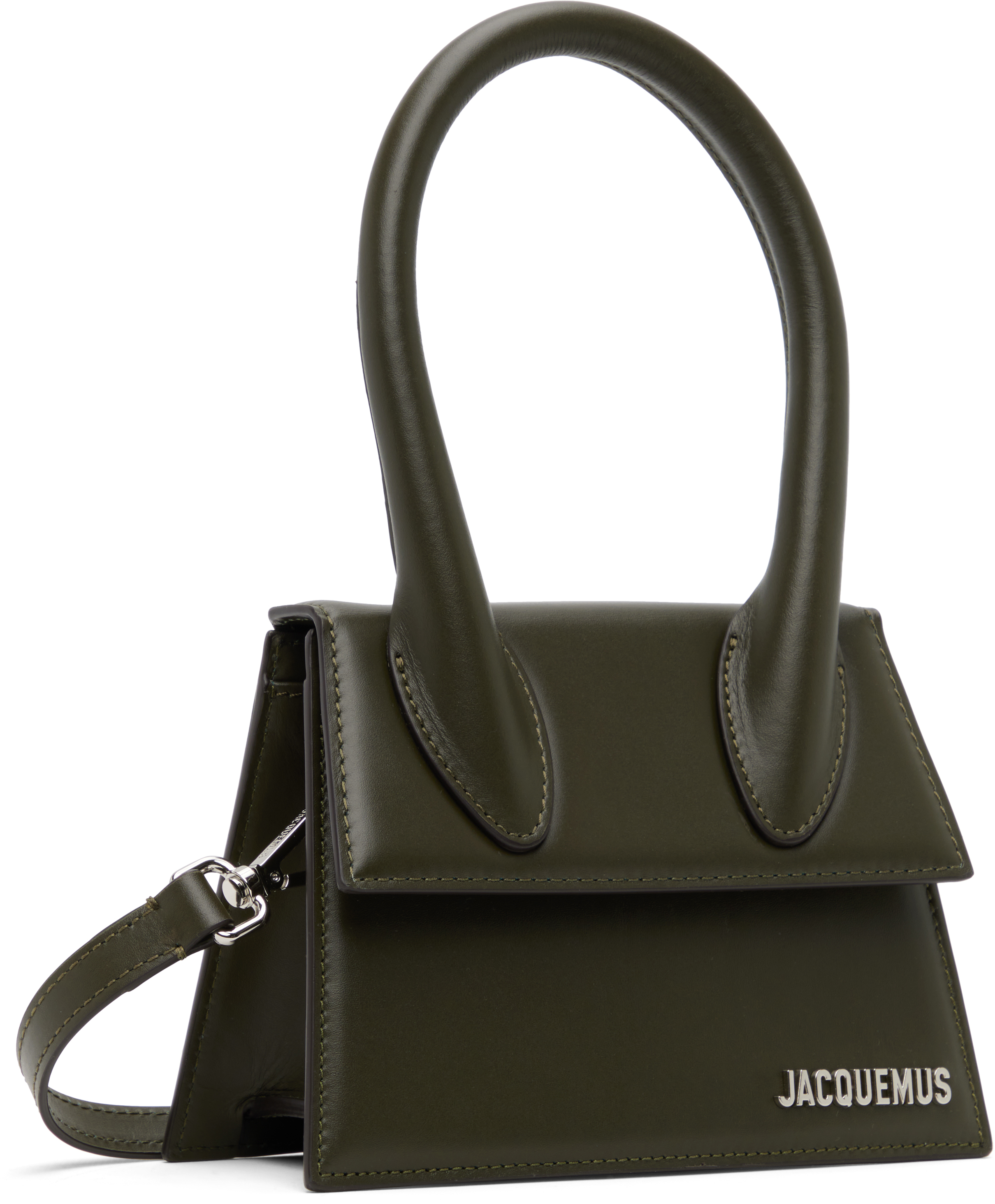 Jacquemus Green 'the Medium Chiquito' Bag