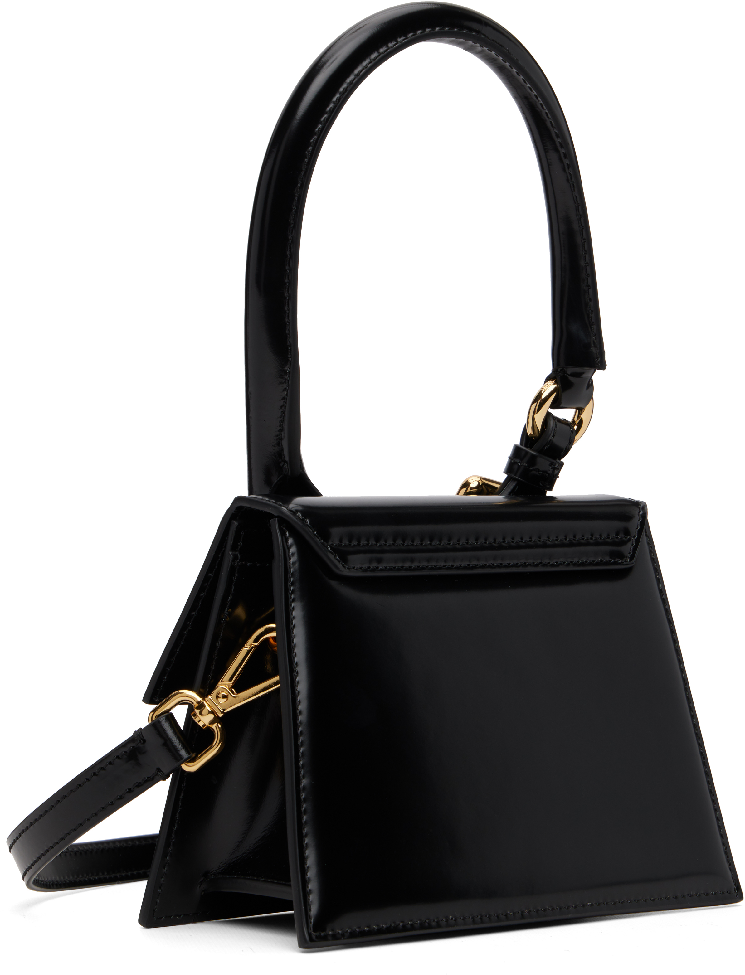 Jacquemus Black 'the Medium Chiquito With Buckle' Bag In Black