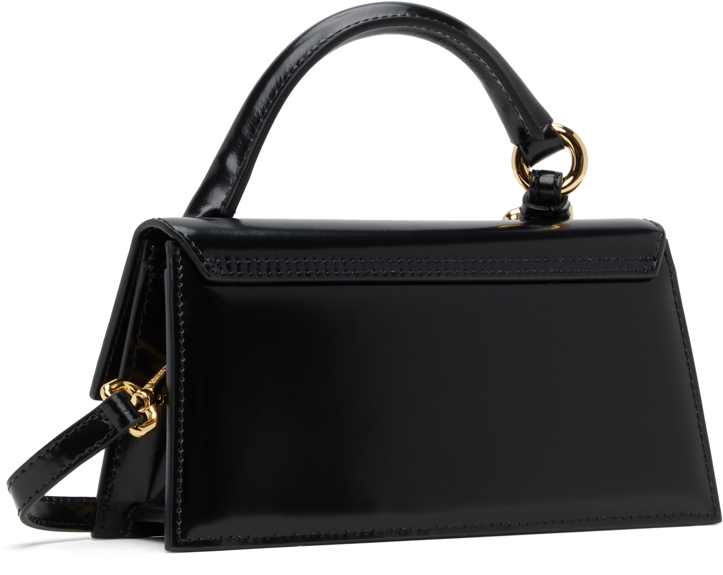 Jacquemus The Chiquito Leather Tote Bag In An Elongated Design In Black