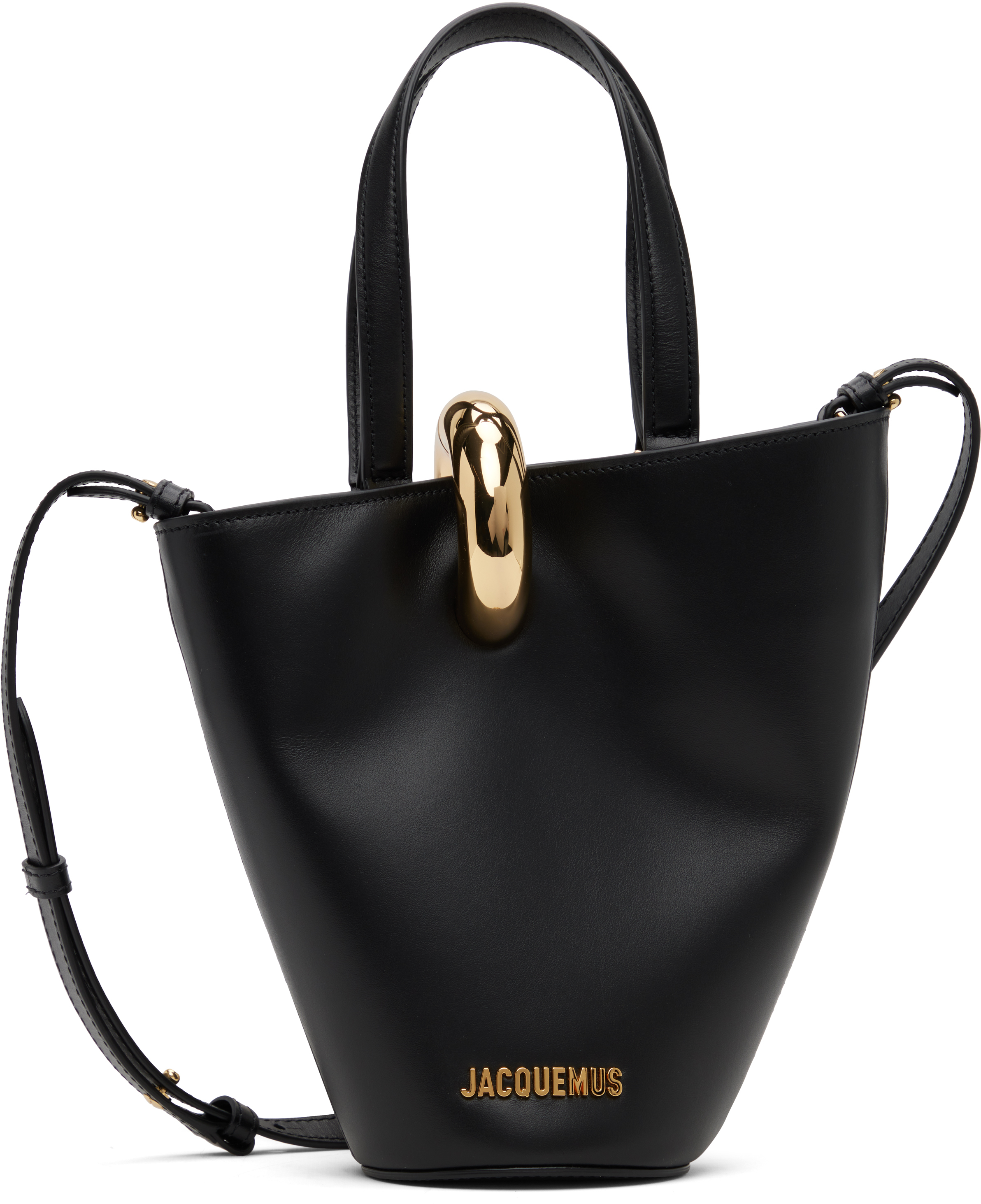 Black La Casa 'The small Bambola' Tote by JACQUEMUS on Sale