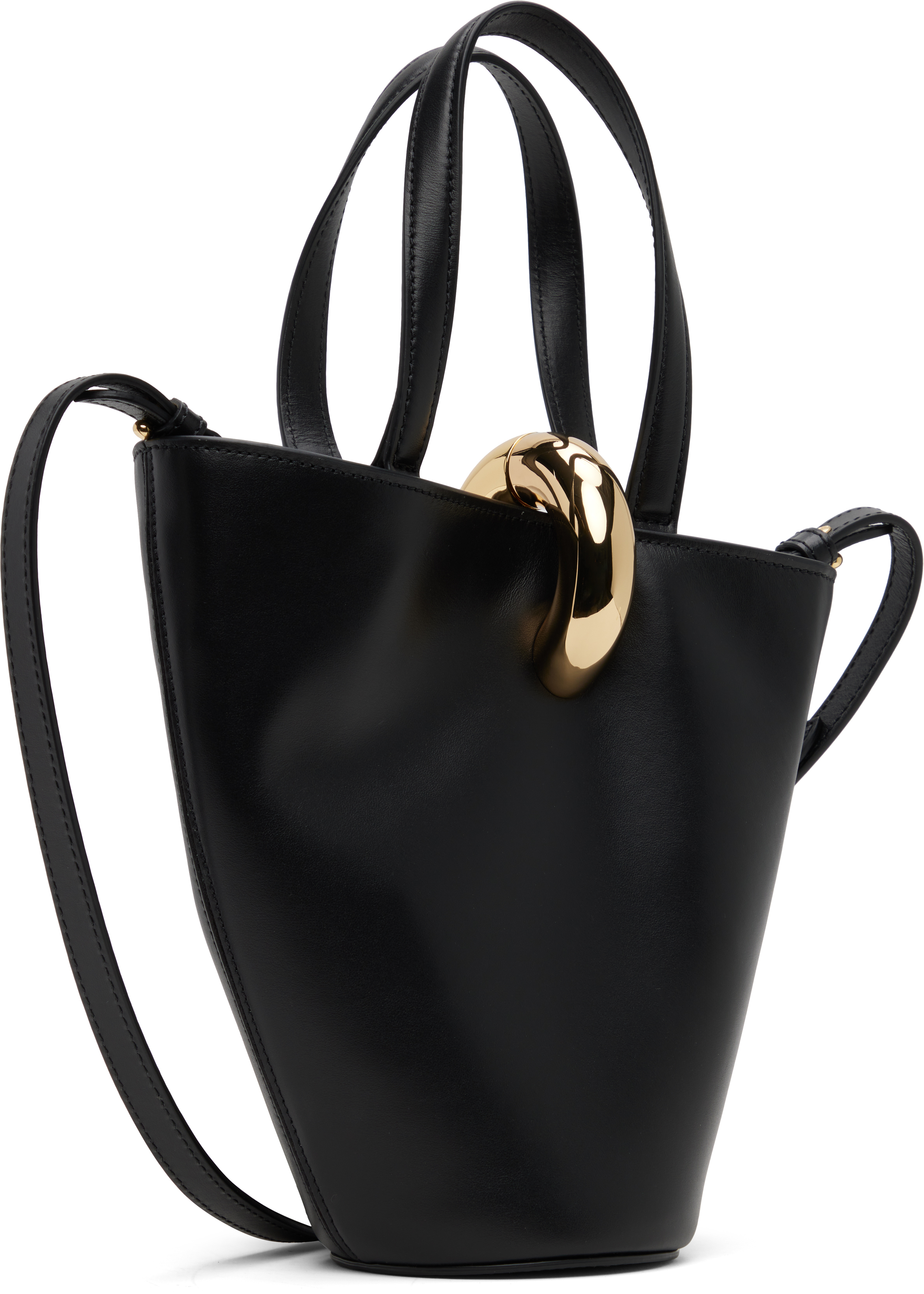 Jacquemus Black The Small Bambola Bucket Bag In Black