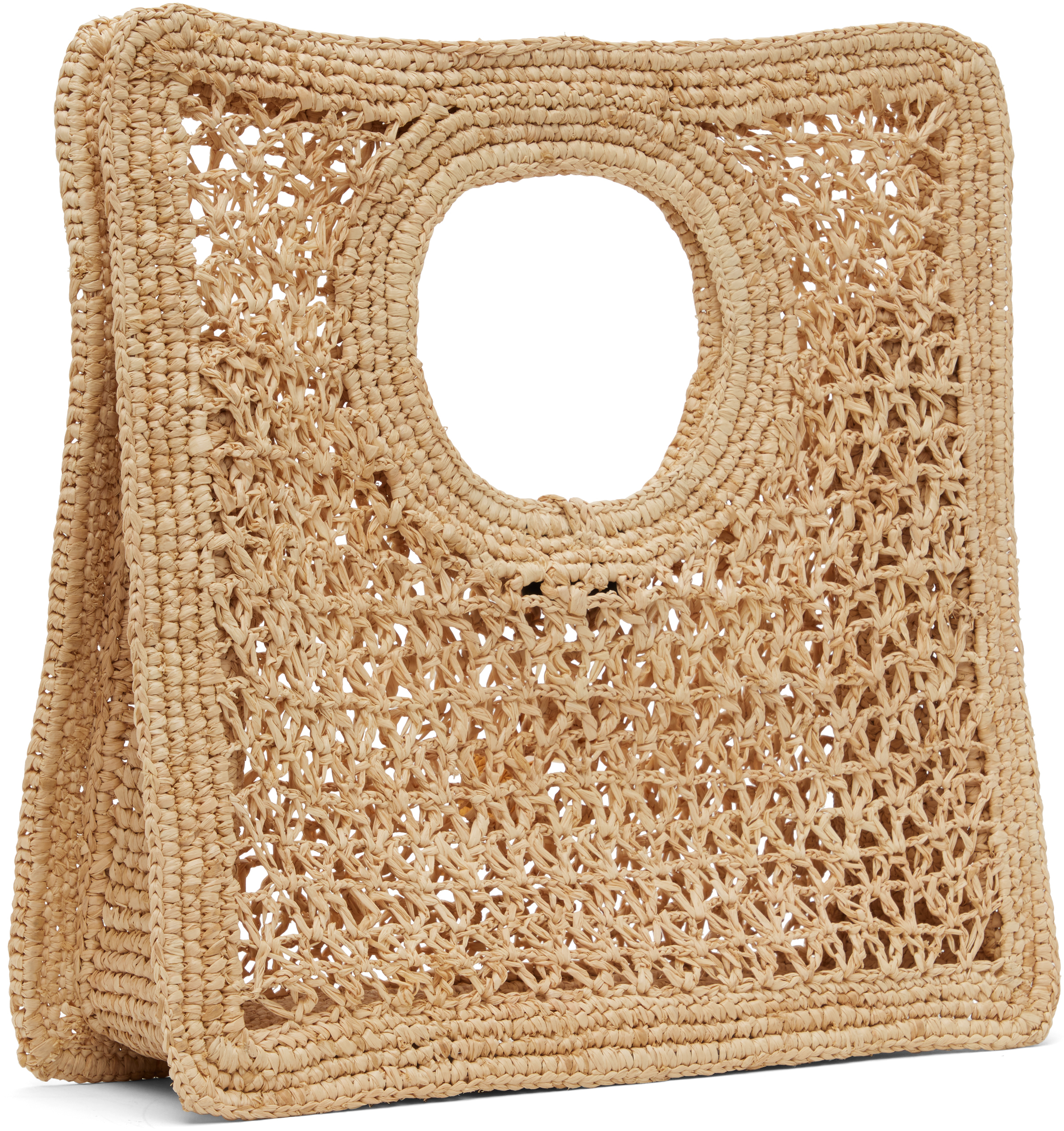Jacquemus Beige La Croisière 'the Spiaggia Small Square' Tote