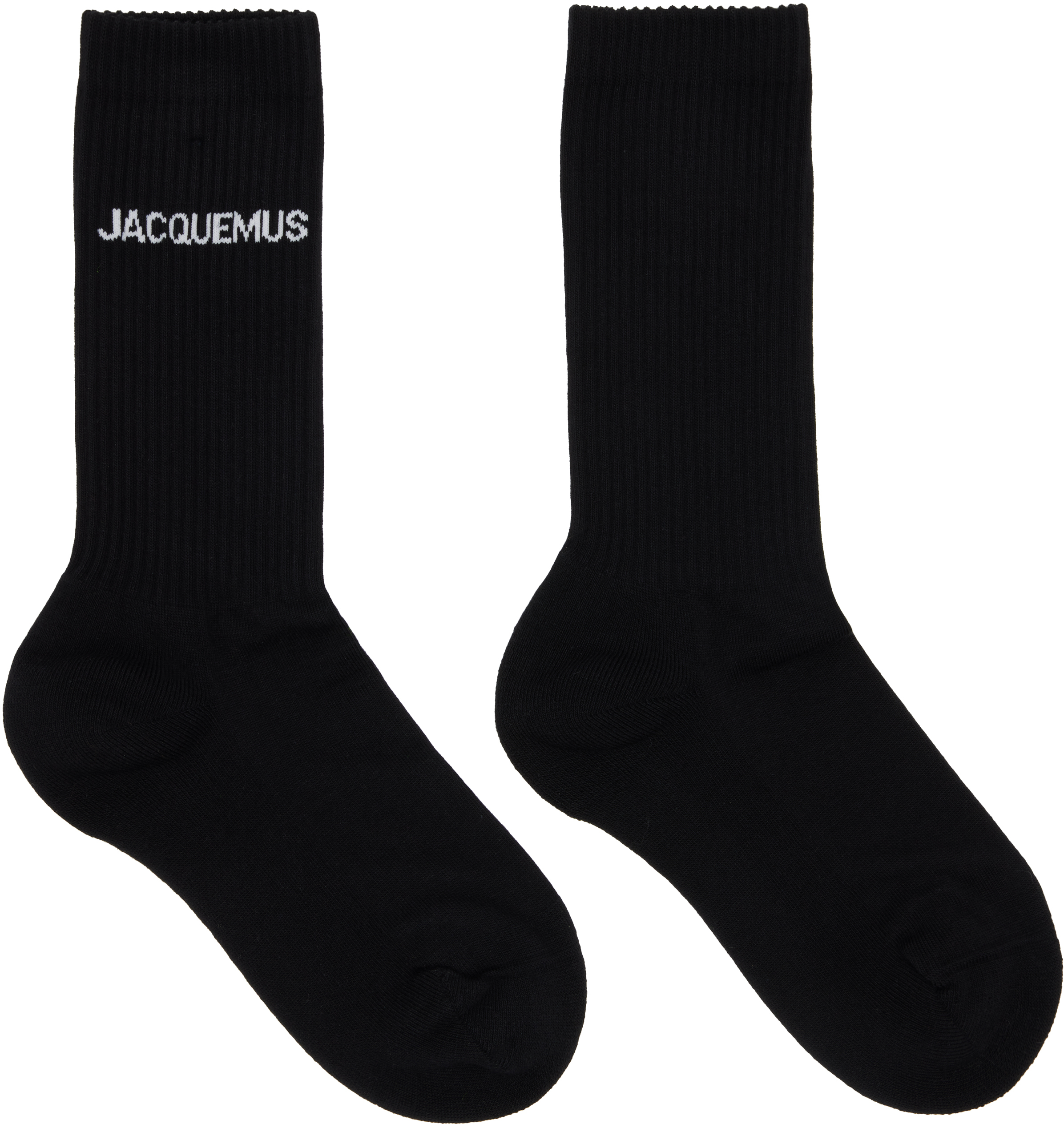 Jacquemus Black Les Classiques 'the ' Socks In Black