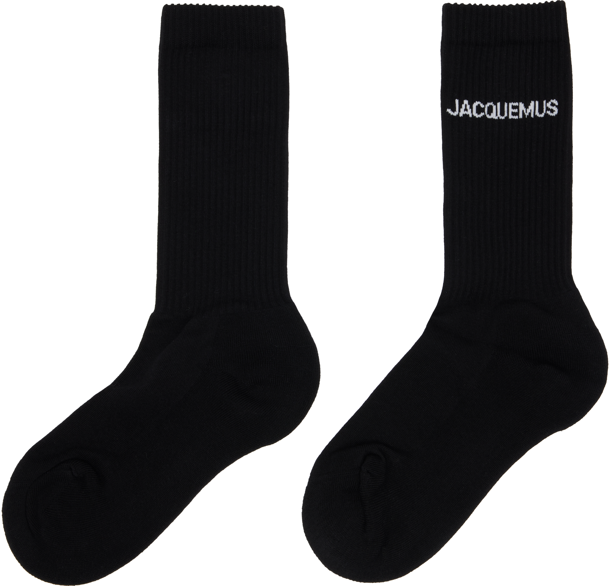 Jacquemus Black Les Classiques 'the ' Socks In Black