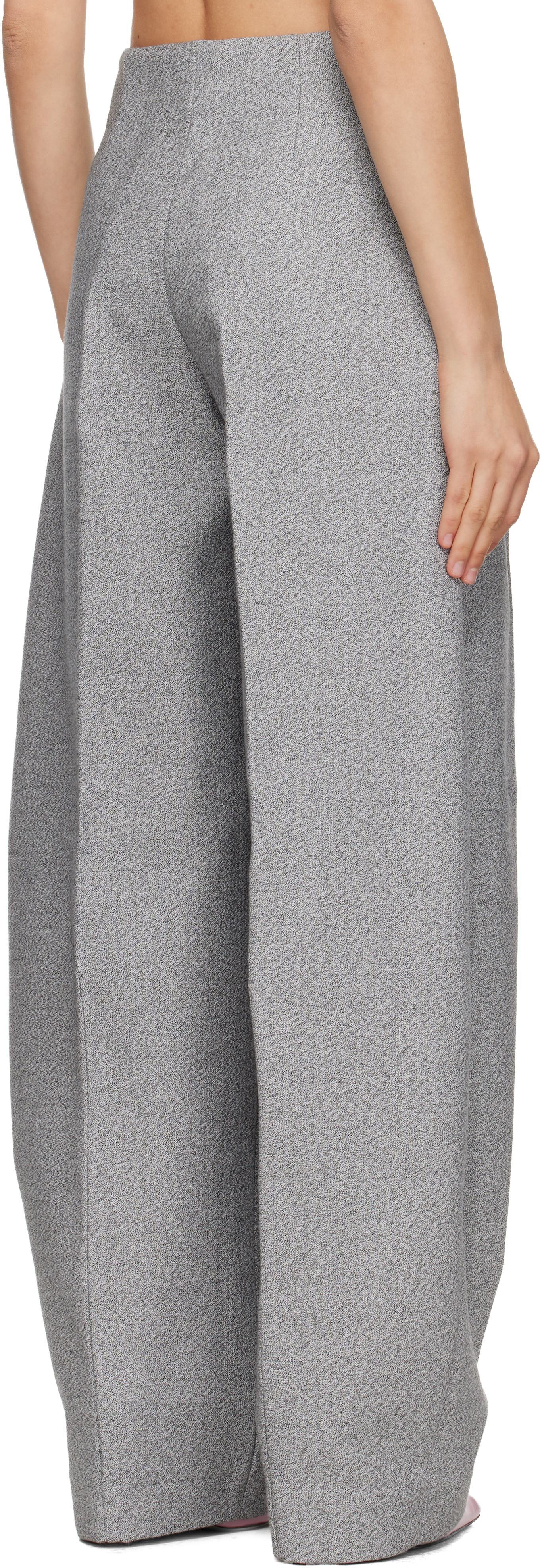 Jacquemus Gray 'the Curvo' Trousers In Gray