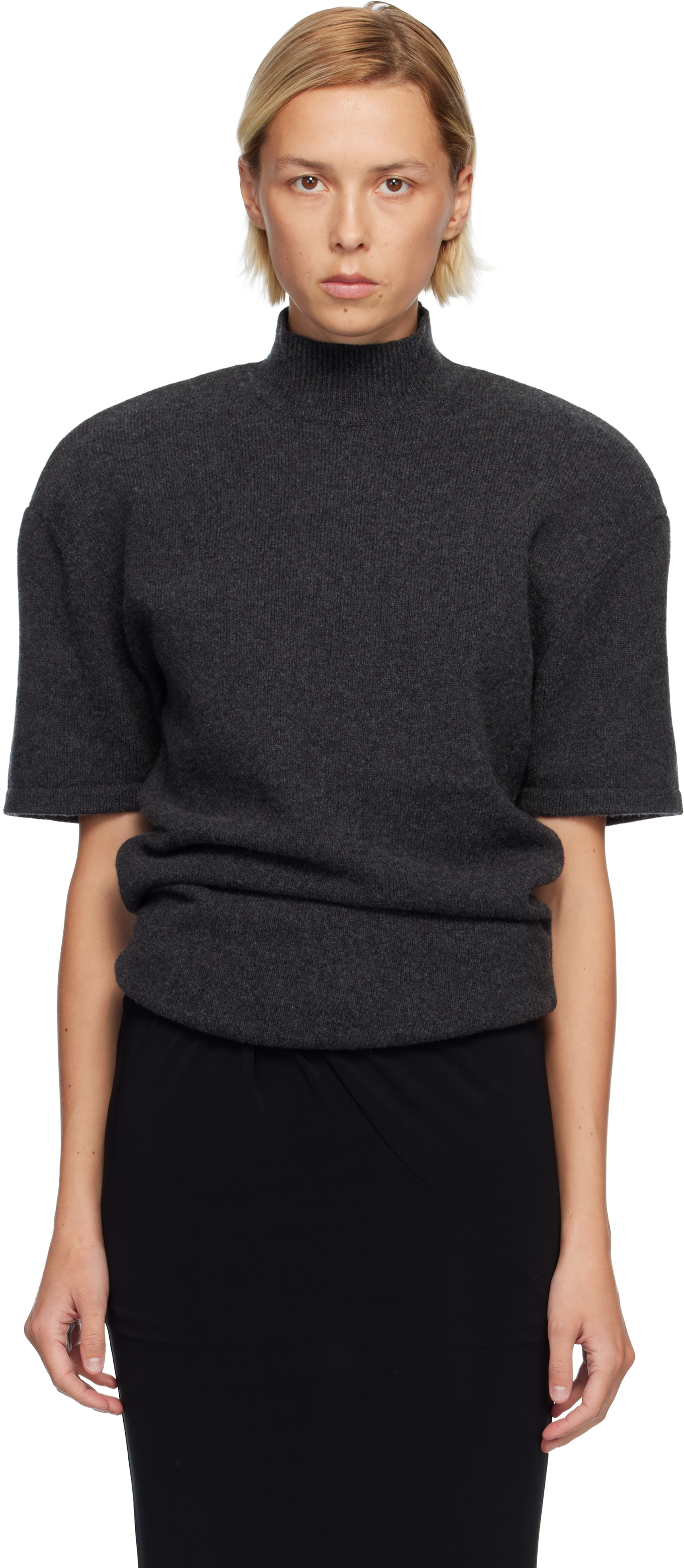 Jacquemus Gray 'the Castagna' Knit Top