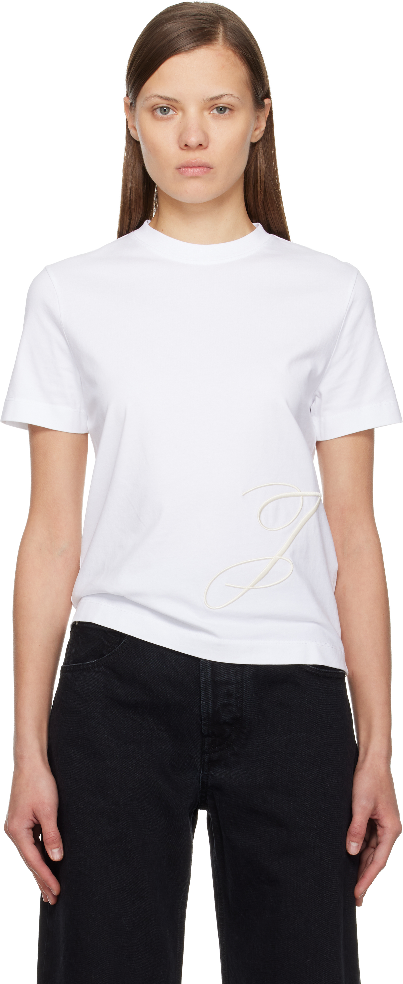 Jacquemus White 'the J' T-shirt In White