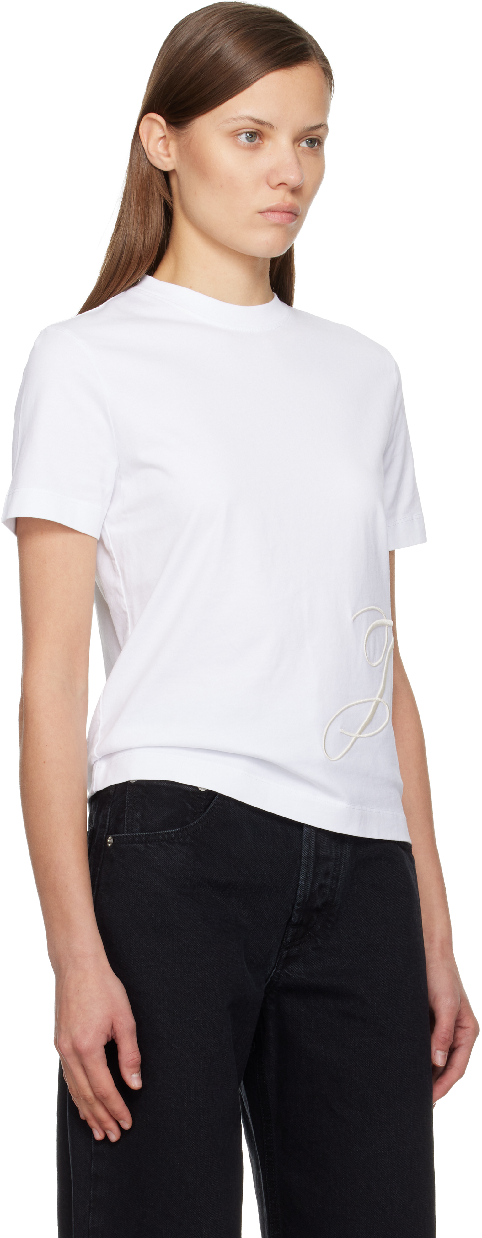 Jacquemus White 'the J' T-shirt In White