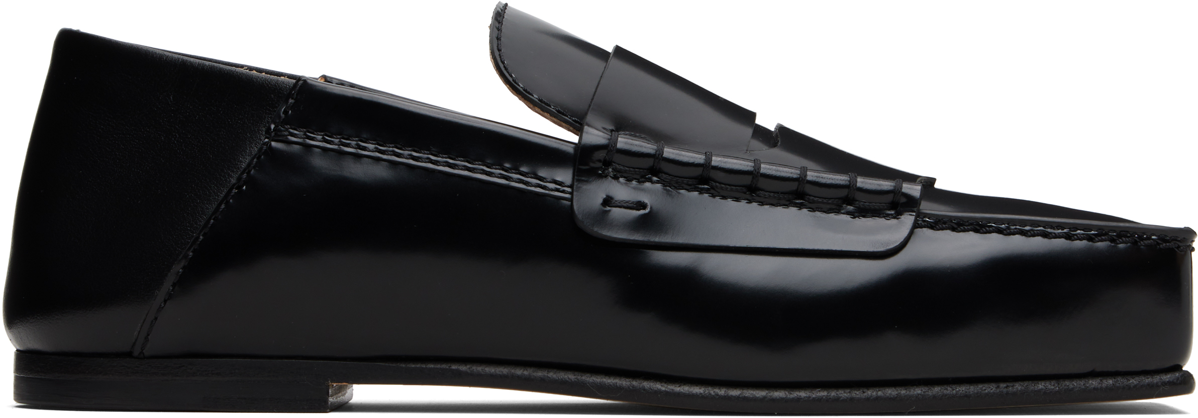 Jacquemus Moccasin Carre In Black