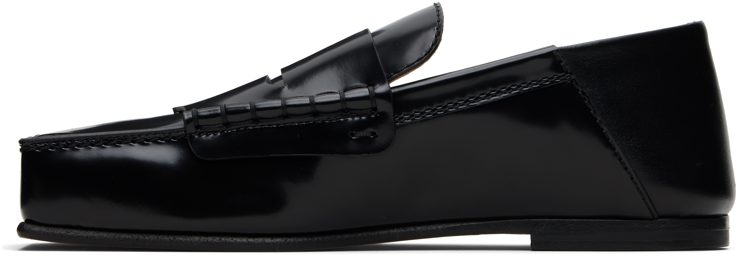 Jacquemus Moccasin Carre In Black