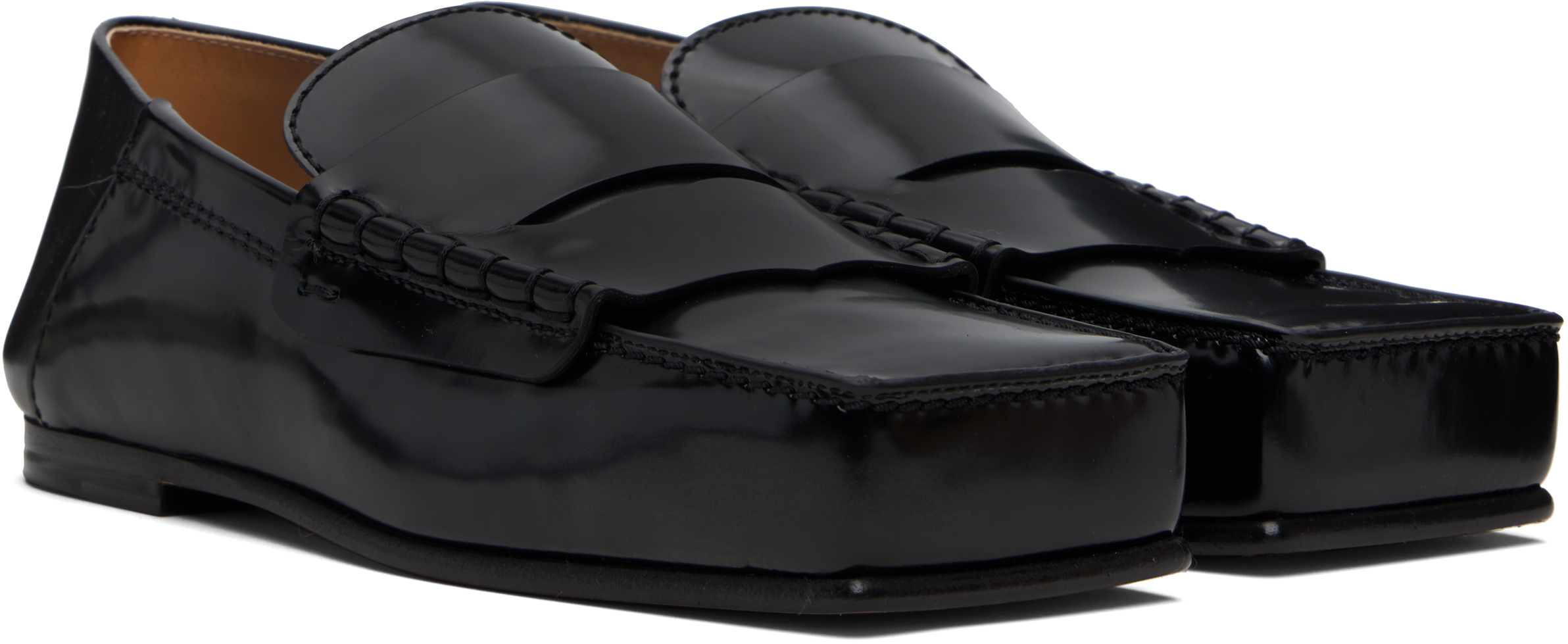Jacquemus Moccasin Carre In Black