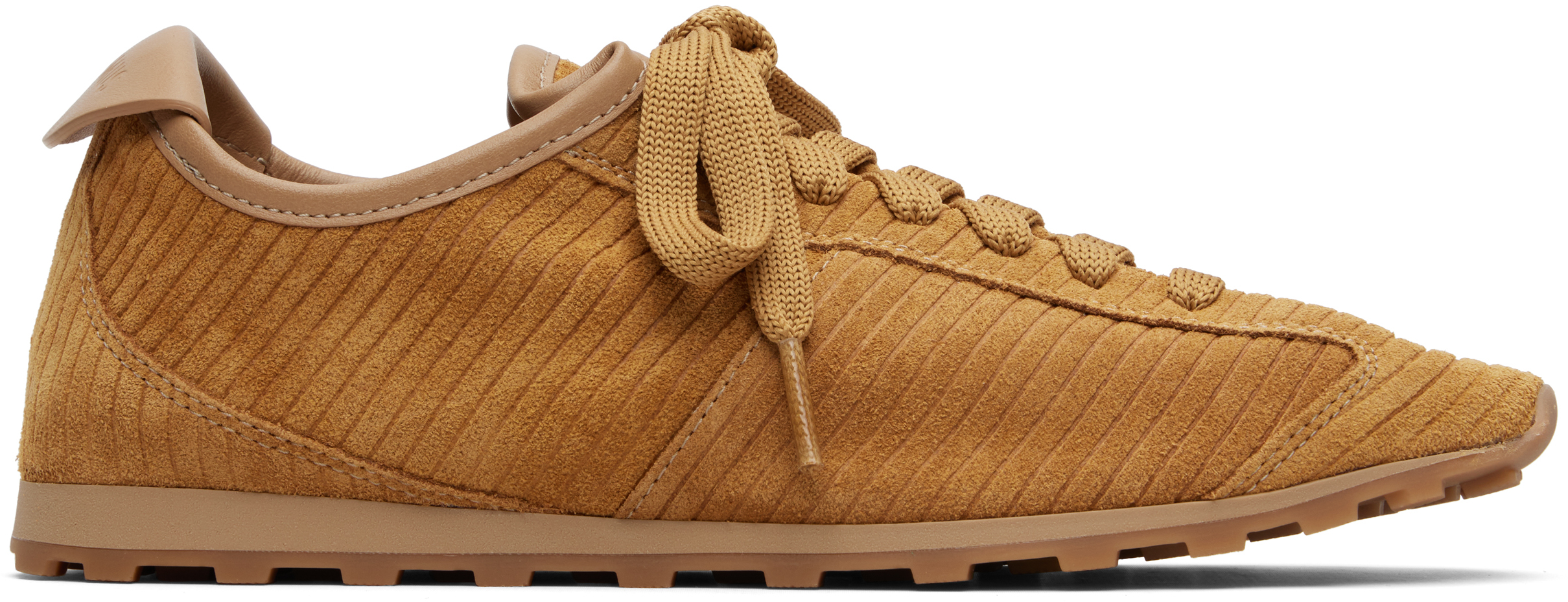 Jacquemus Les Tennis Sneakers In Soft Crocodile-embossed Suede In Brown