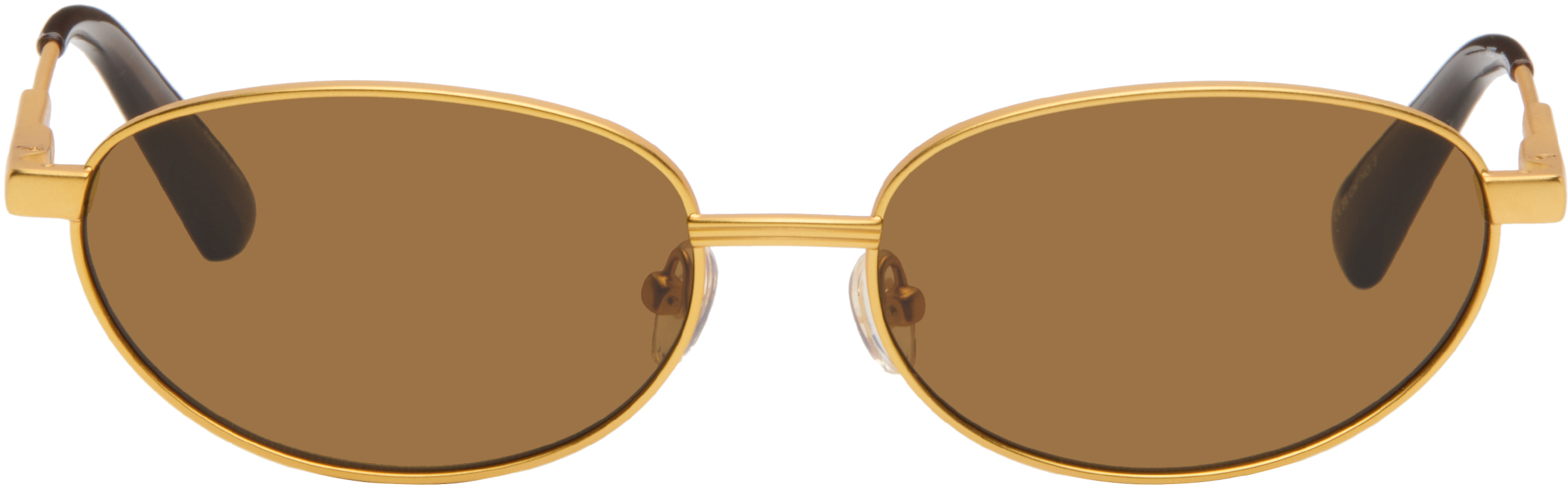 Jacquemus Gold 'the Alba' Sunglasses