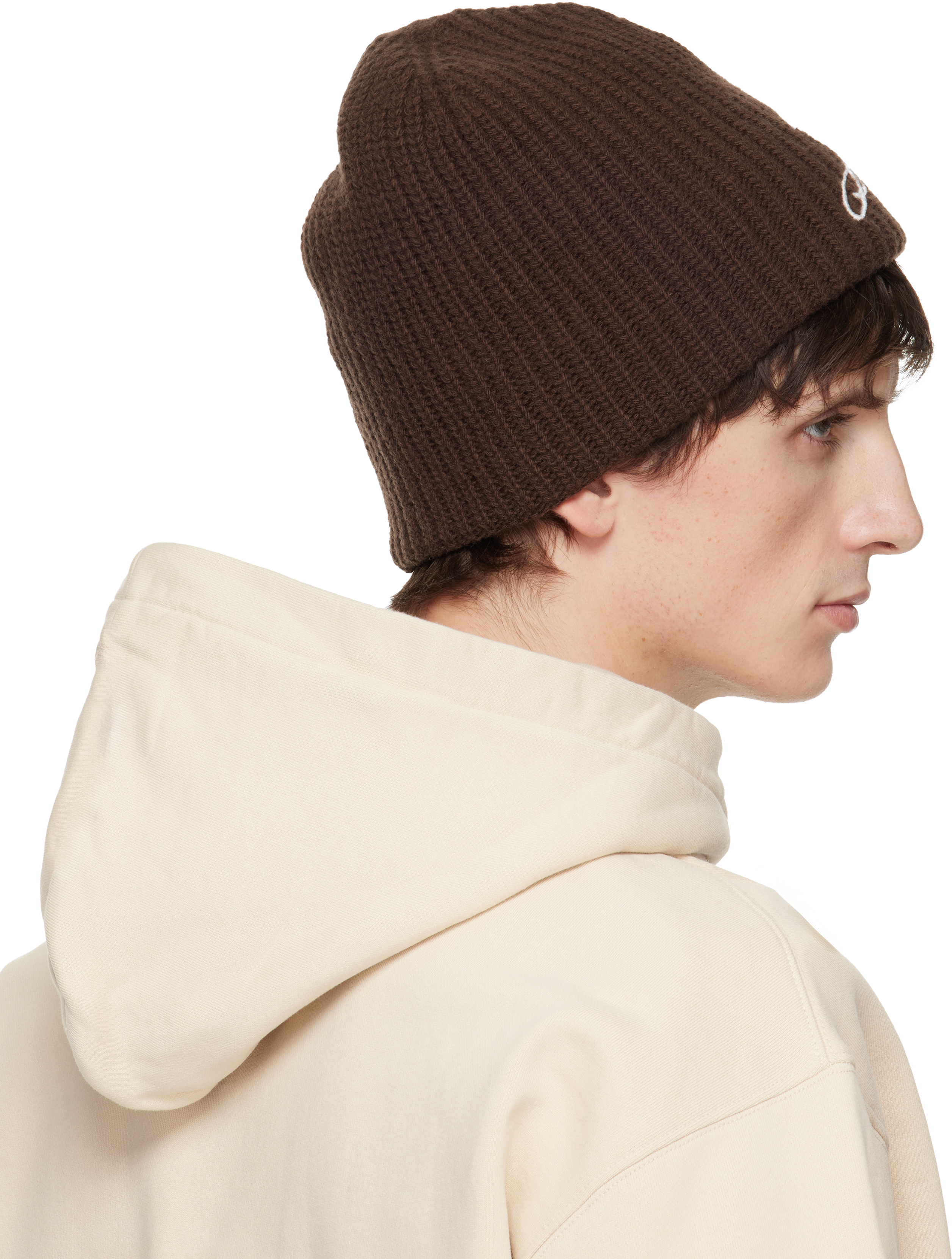 Jacquemus Brown 'the Espiral' Beanie In Brown