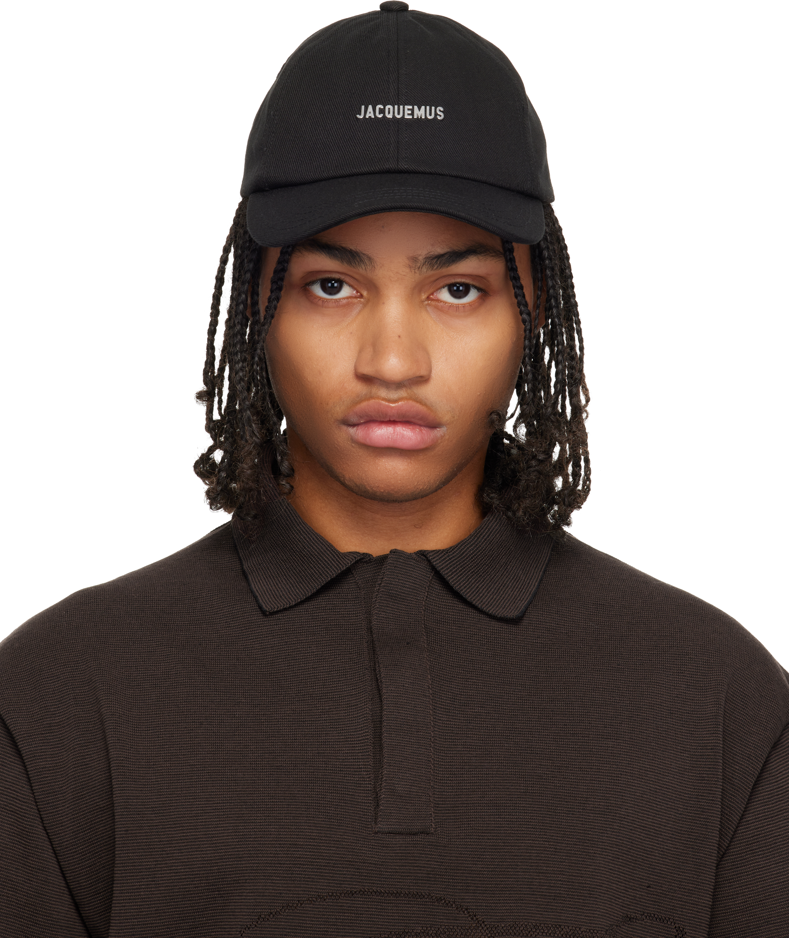JACQUEMUS キャップ JACQUEMUS: Black La Croisière 'The Gadjo' Cap | SSENSE