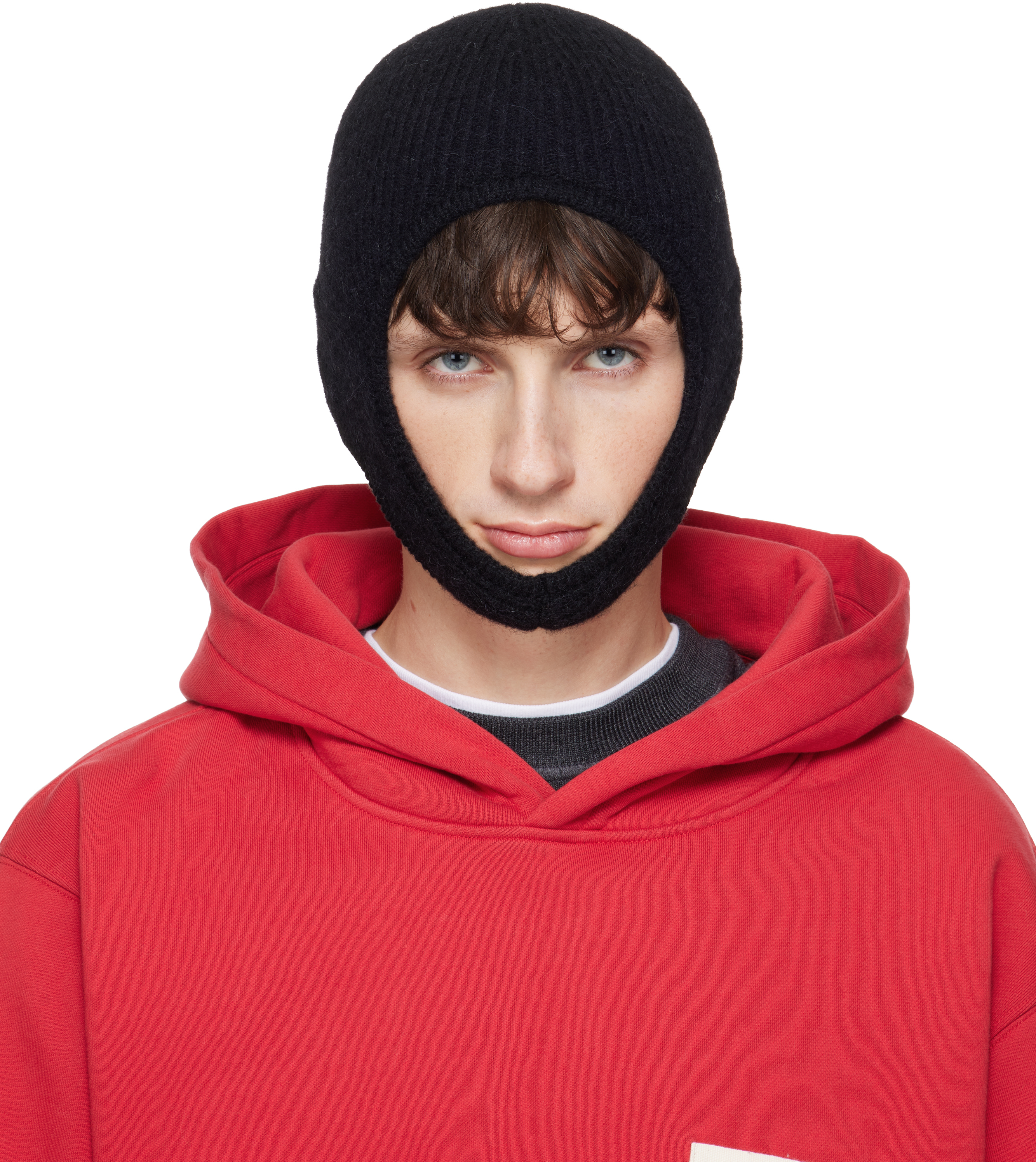 Jacquemus Black 'the Gros Grain' Beanie In Black