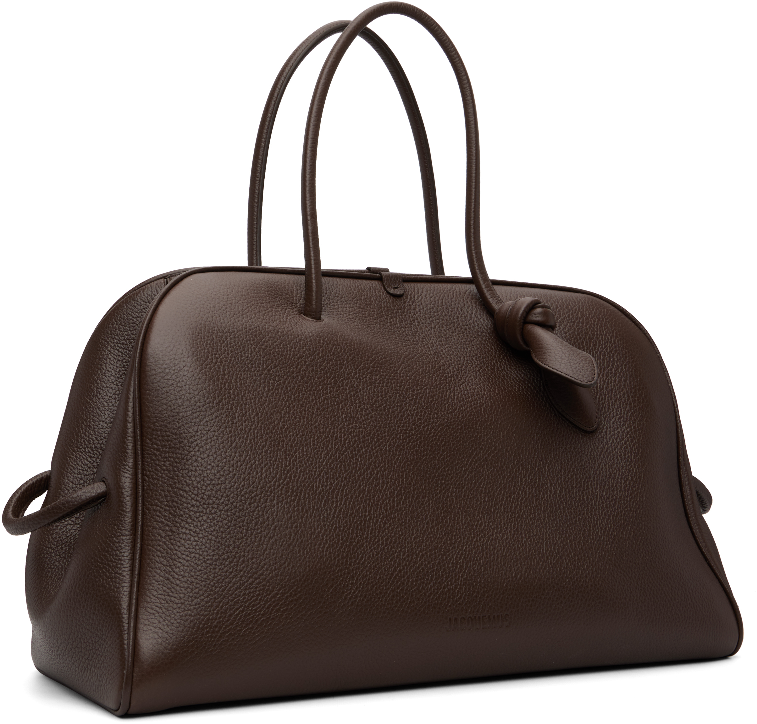 Jacquemus Brown La Croisière 'the Large Turismo' Carryall Tote In Brown